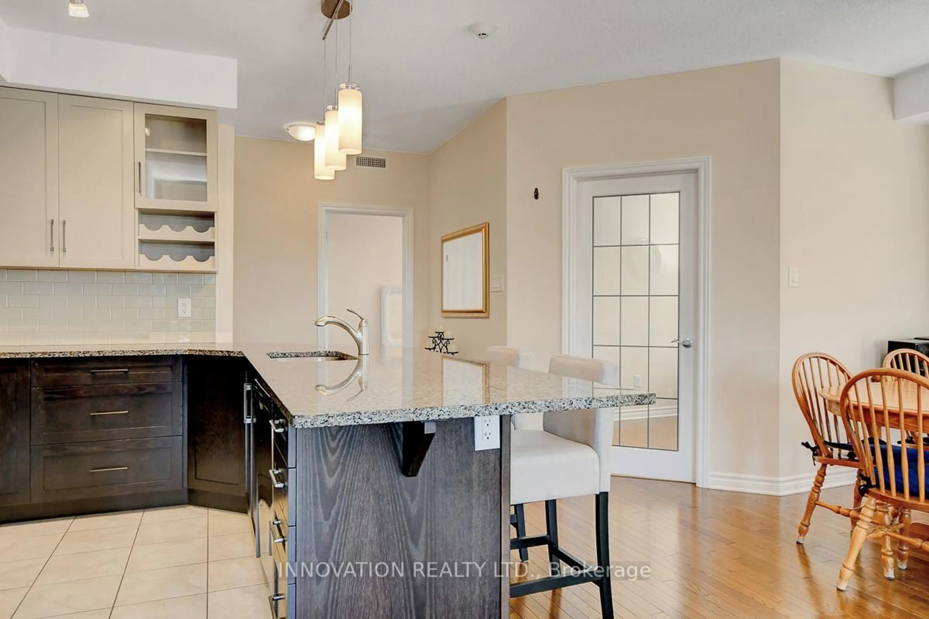 Open concept kitchen, ceramic/tile floor for 190 Guelph Private #204, Ottawa Ontario K2T 0J7