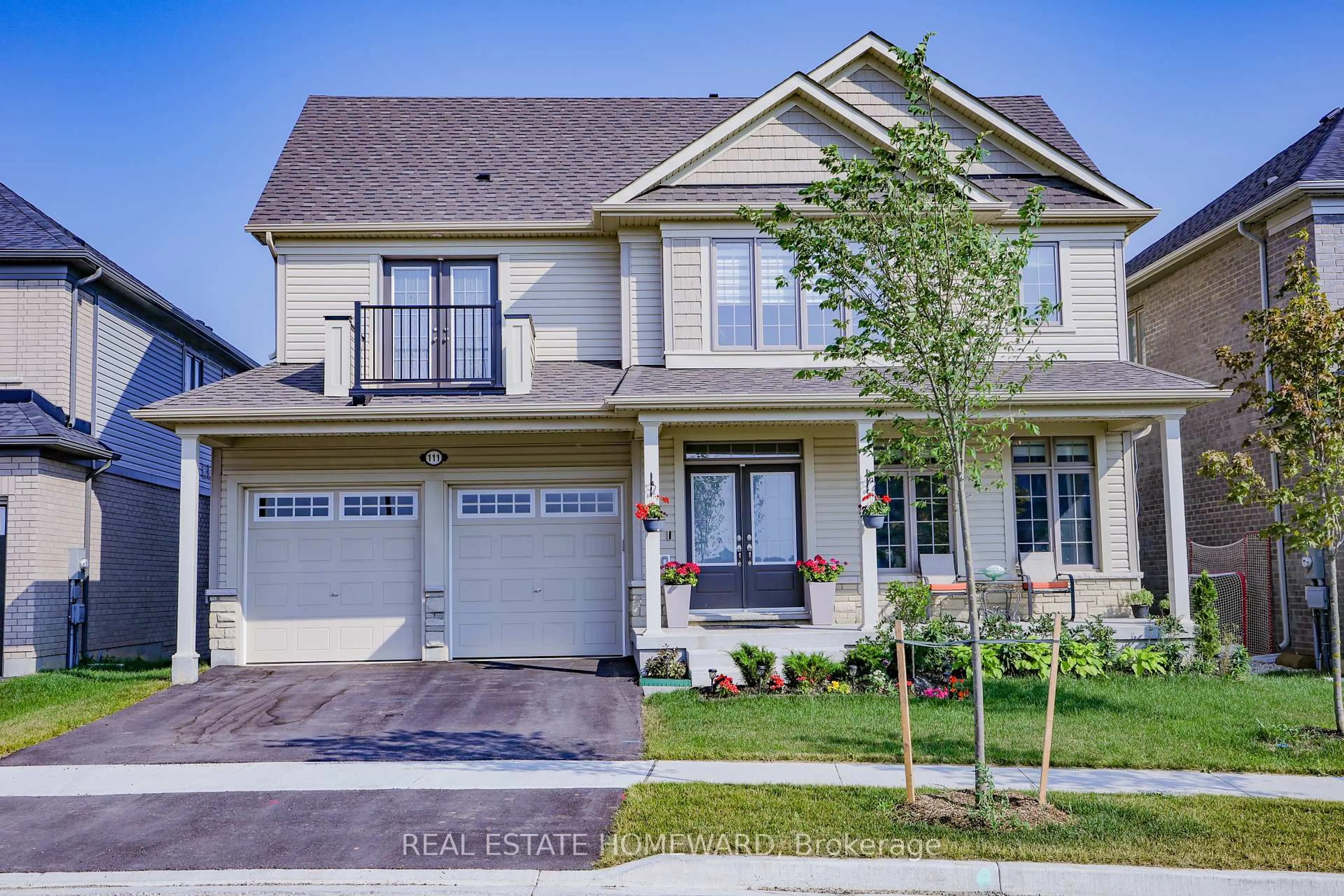 Home with brick exterior material, street for 111 Rea Dr, Centre Wellington Ontario N1M 2W3