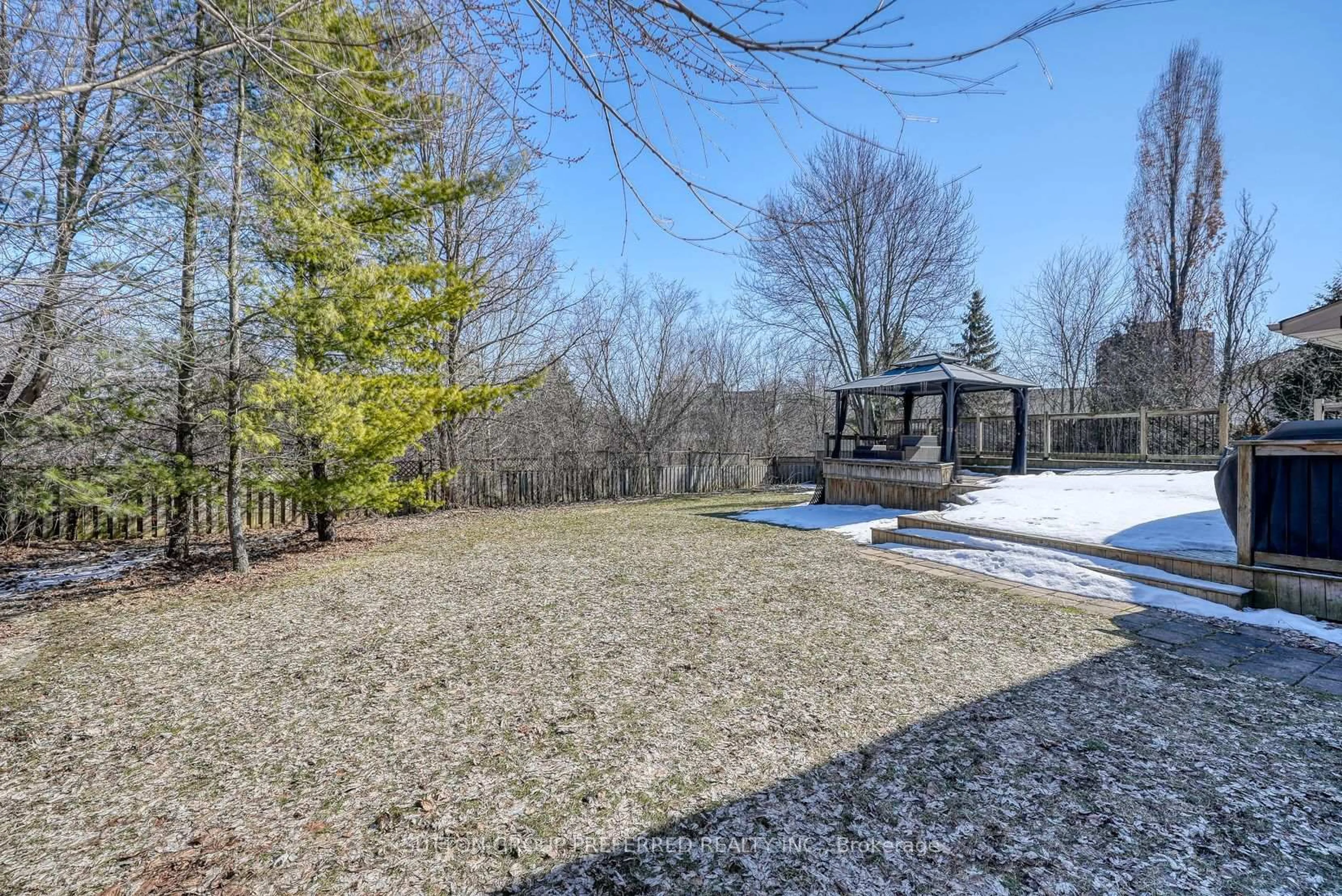 Patio, forest/trees view for 1698 Blackwater Crt, London North Ontario N5X 3B5