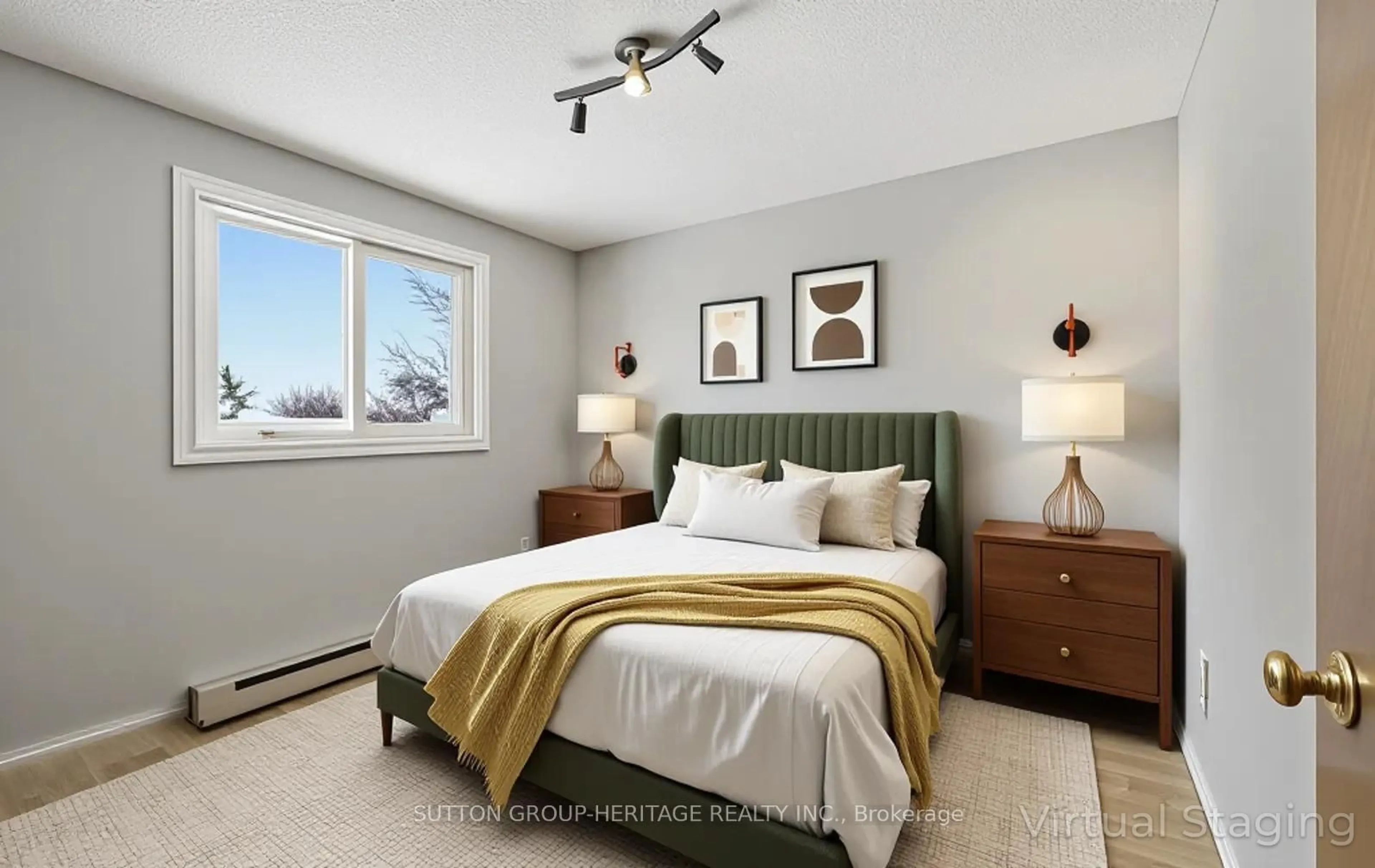 Bedroom with bed, unknown for 2418 Mountland Dr #102, Peterborough Ontario K9K 2E2