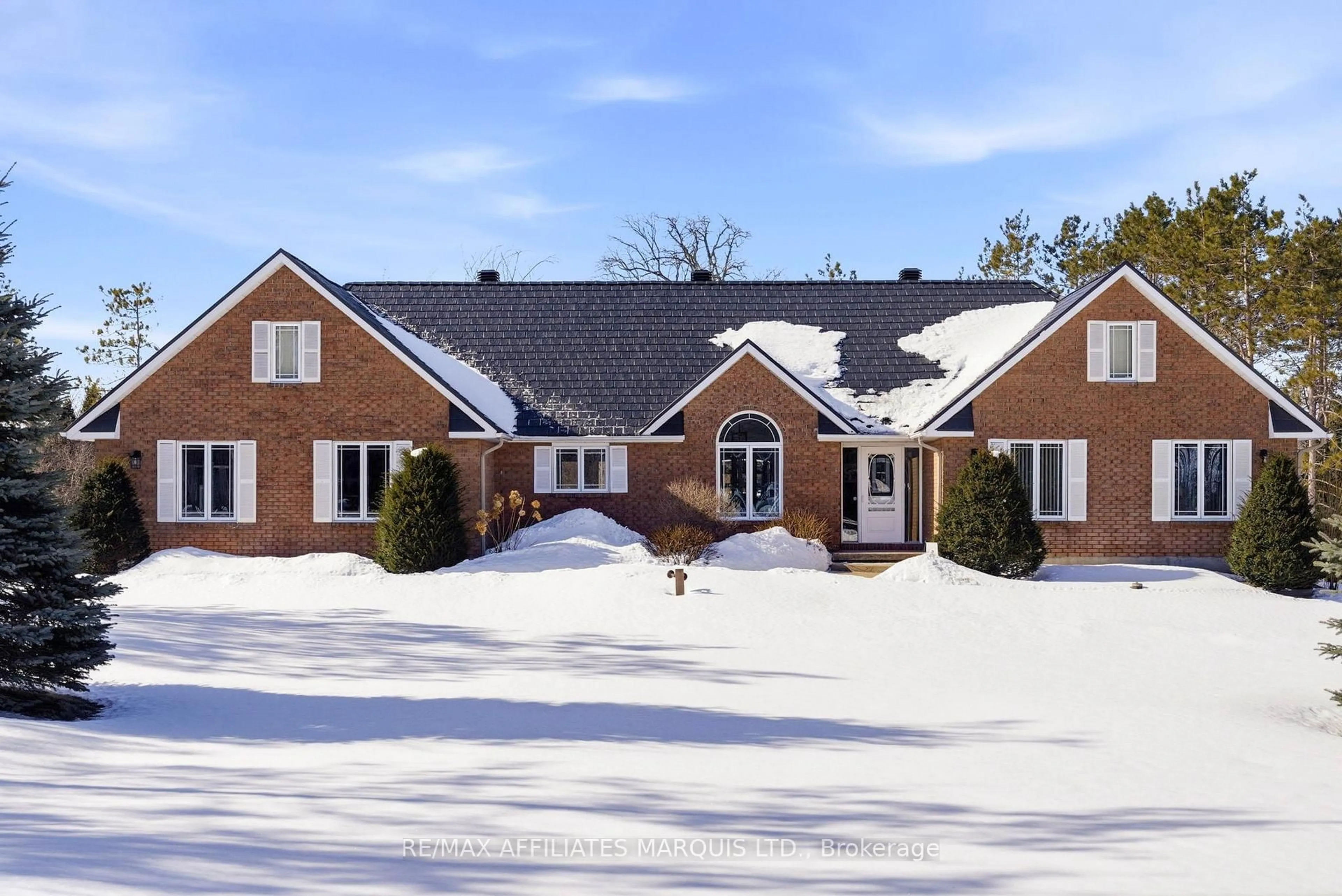 Home with brick exterior material, street for 5650 Pinestone Dr, South Glengarry Ontario K0C 2J0