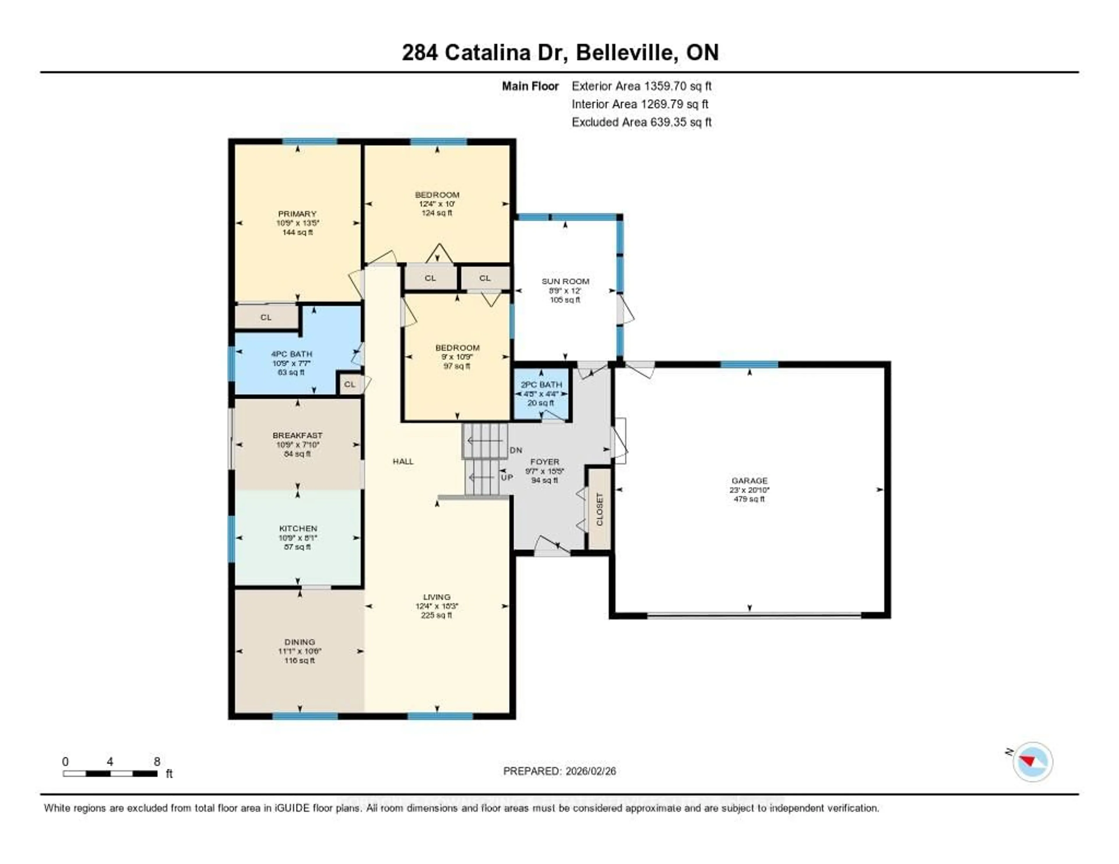 Floor plan for 284 Catalina Dr, Quinte West Ontario K8R 1C7