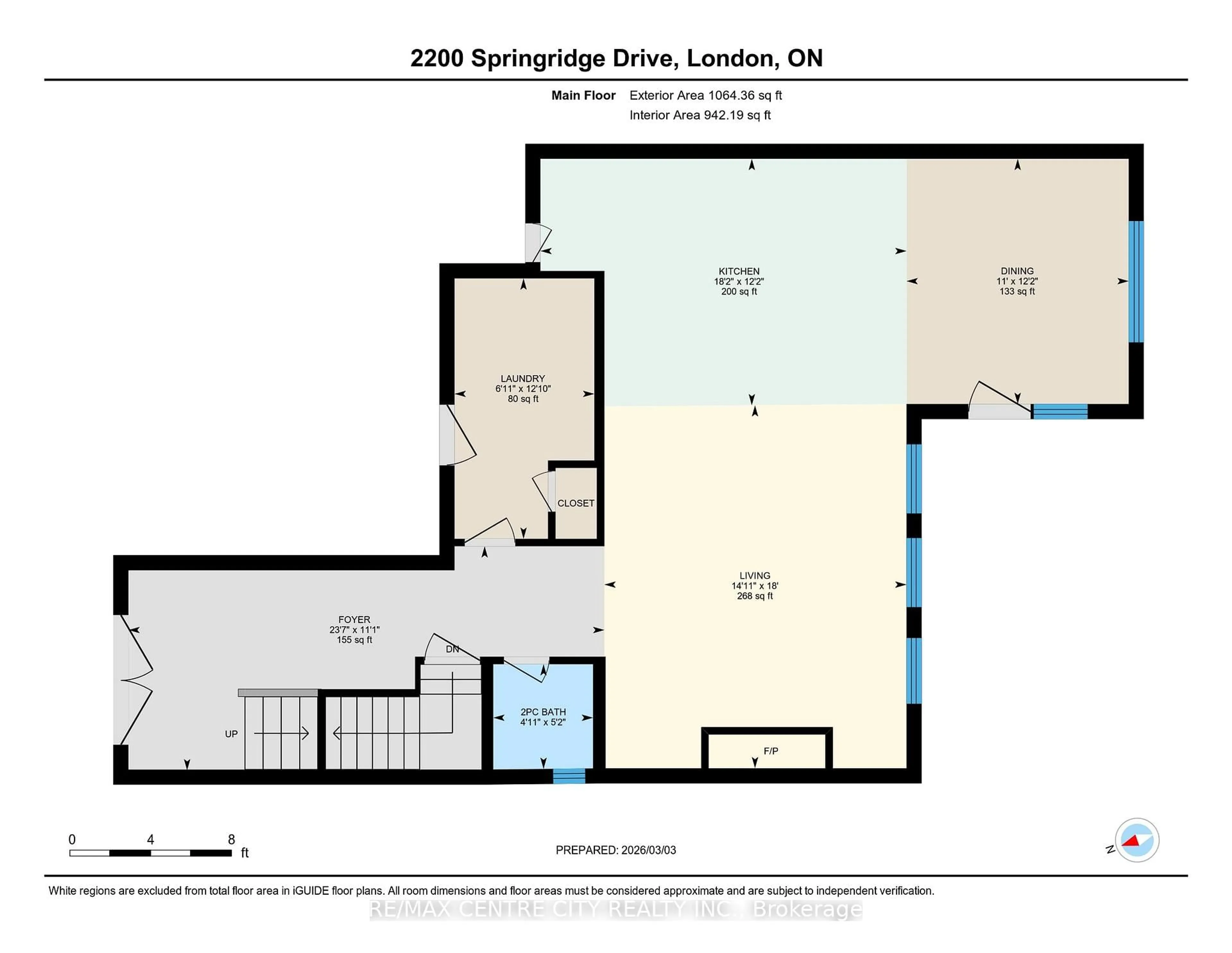 Floor plan for 2200 Springridge Dr, London North Ontario N5X 0M3