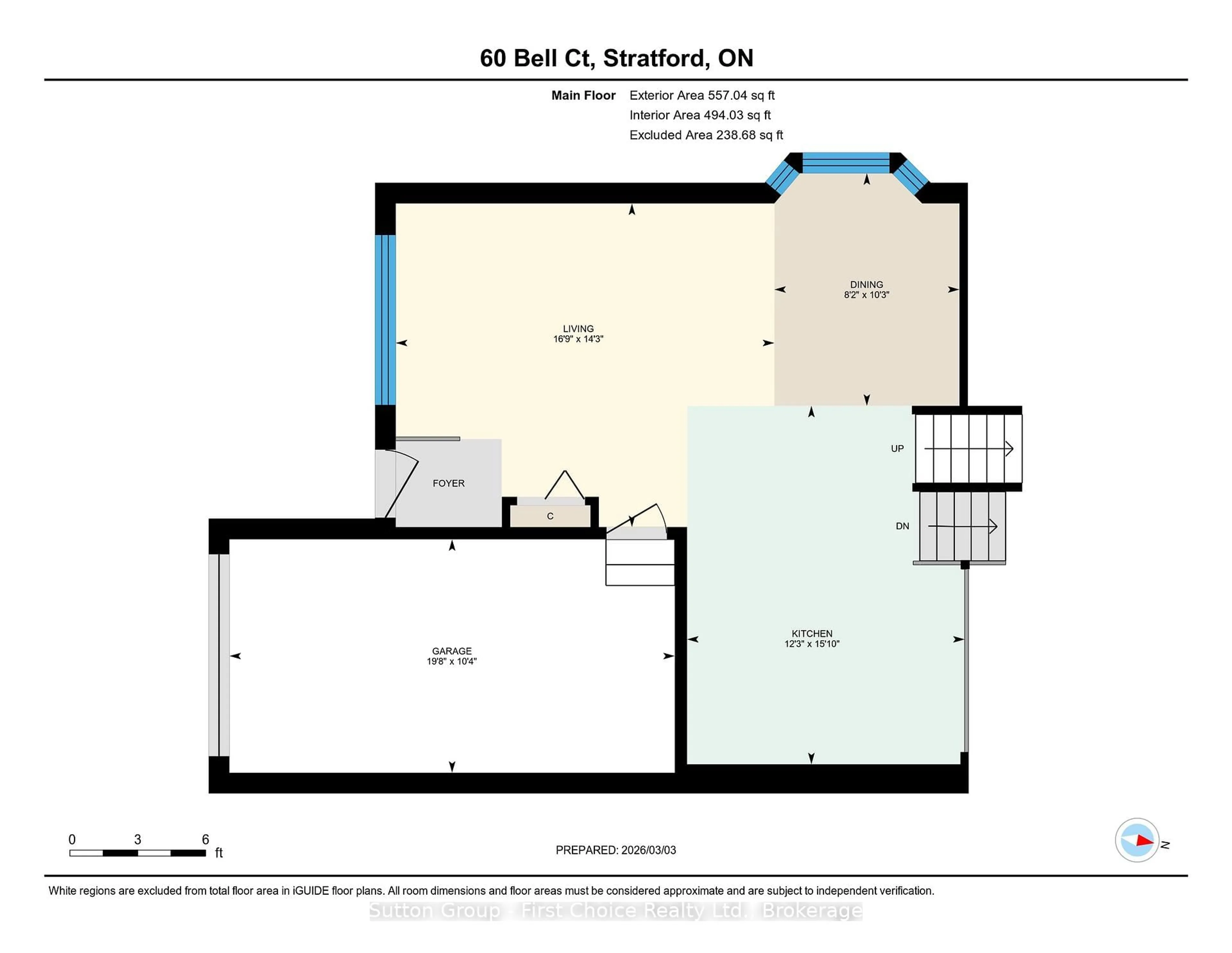 Floor plan for 60 Bell Crt, Stratford Ontario N5A 7W8