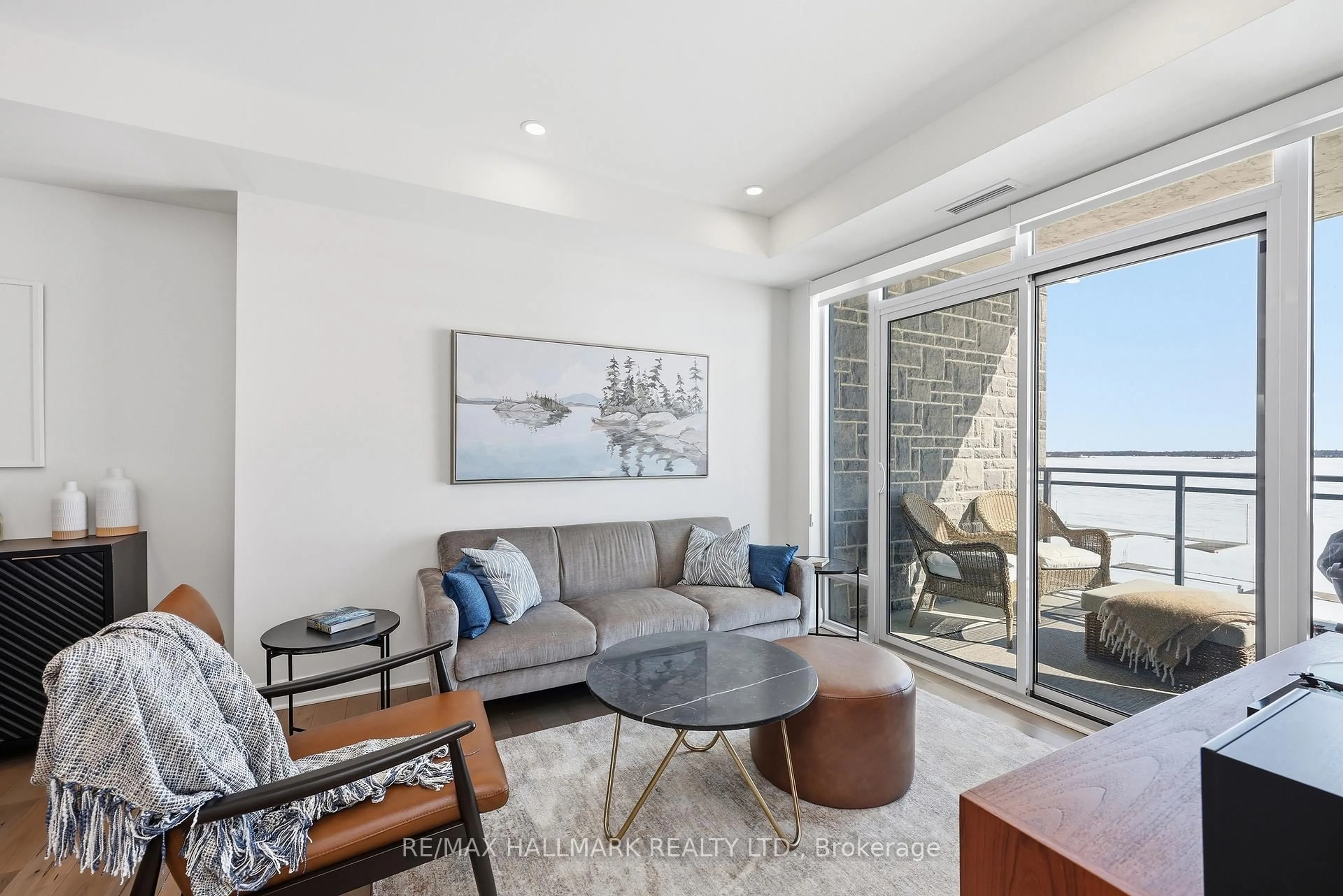 Living room with furniture, unknown for 129b South St #318, Gananoque Ontario K7G 0B1