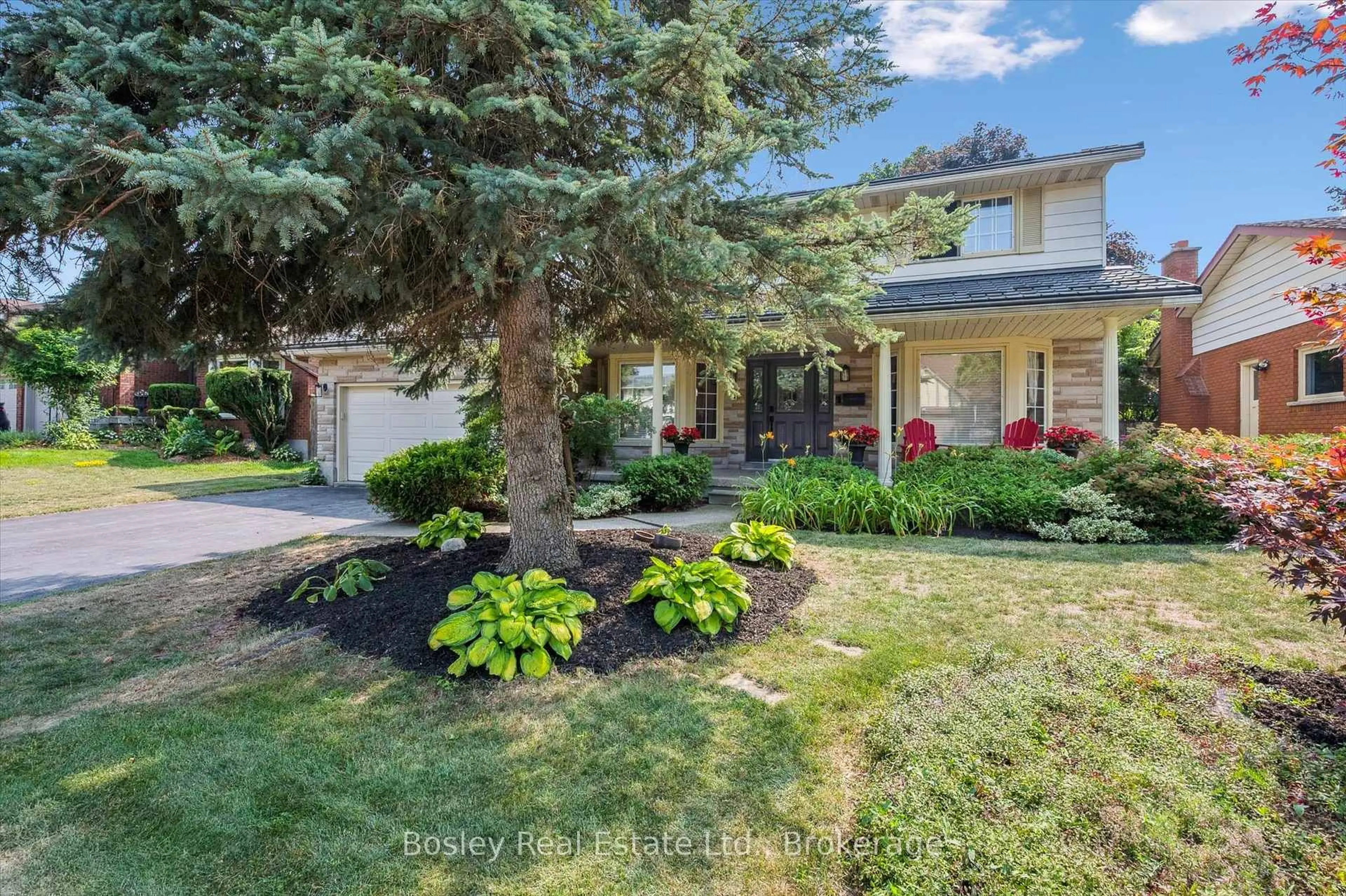 A pic from outside/outdoor area/front of a property/back of a property/a pic from drone, street for 202 Dimson Ave, Guelph Ontario N1G 3C8