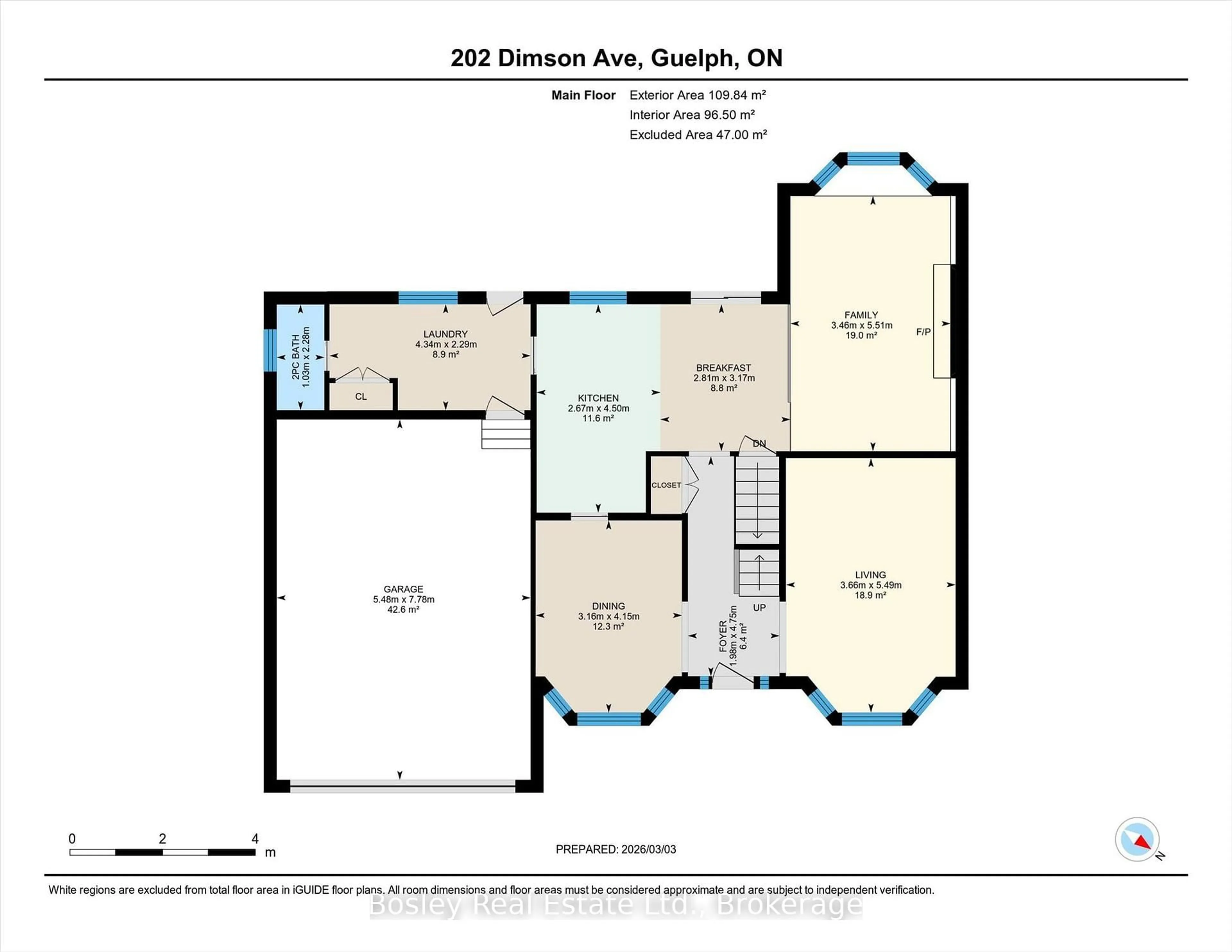 Floor plan for 202 Dimson Ave, Guelph Ontario N1G 3C8
