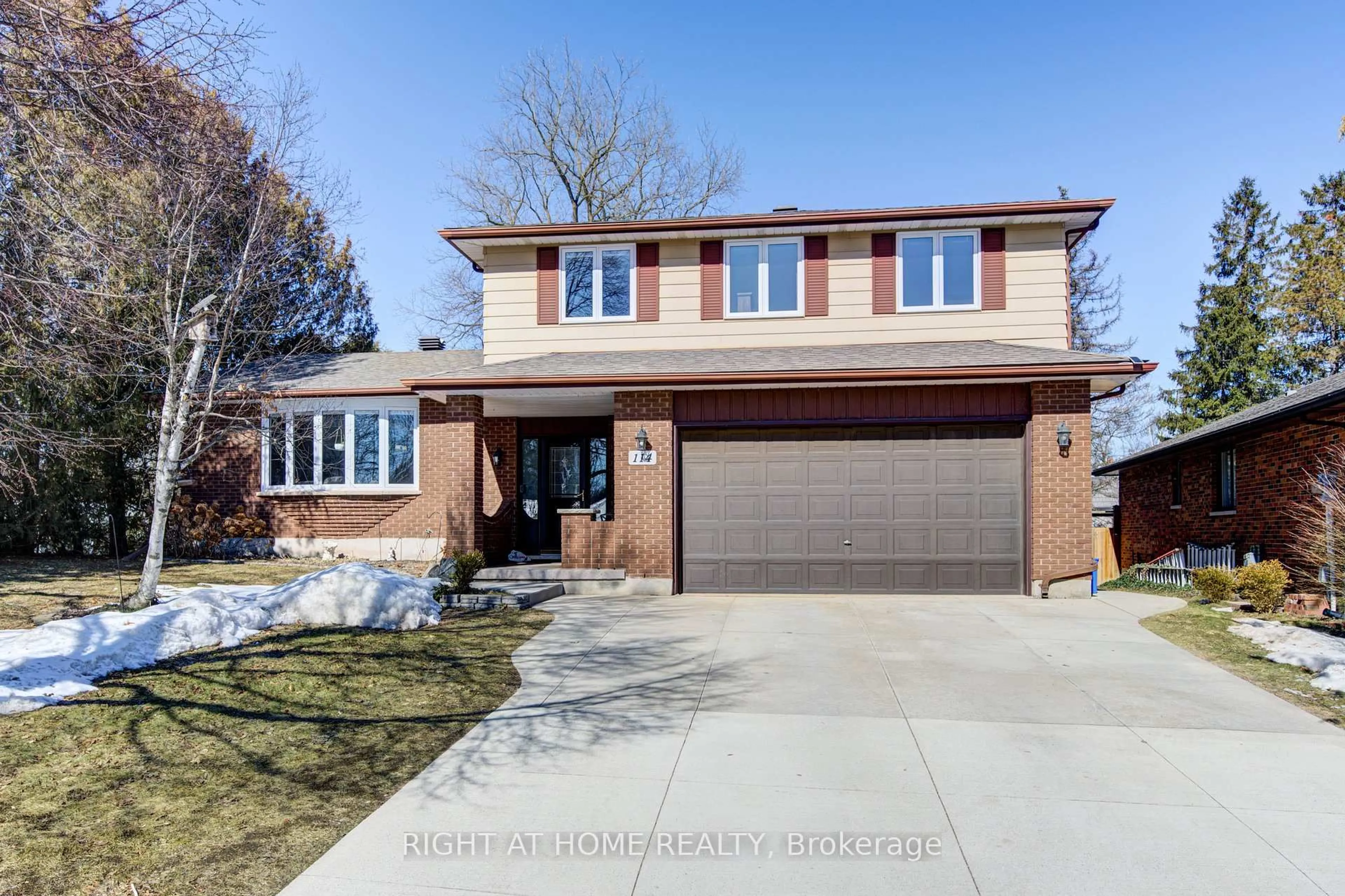 Home with brick exterior material, street for 114 Cowan Cres, London South Ontario N6C 2V7