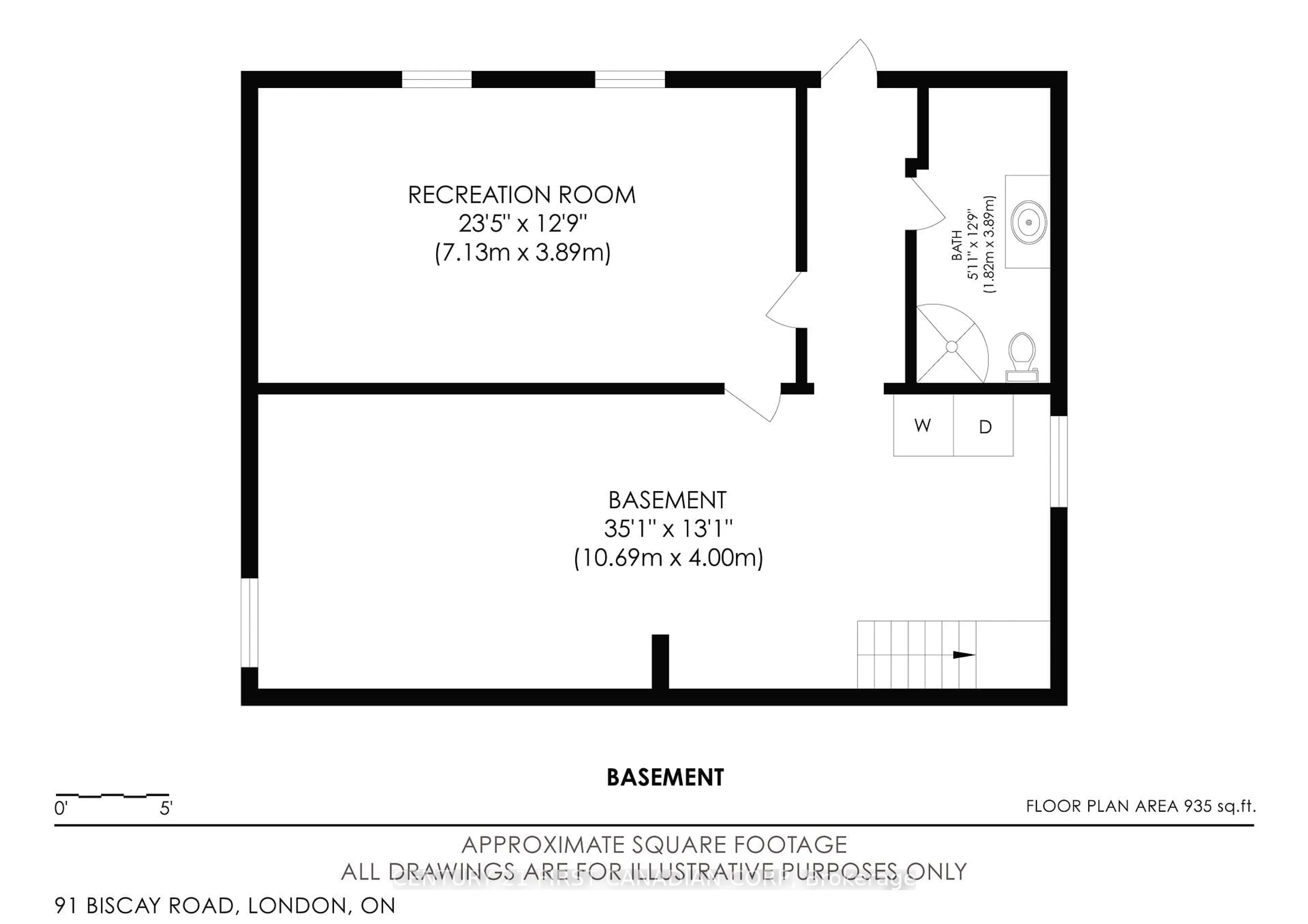 Floor plan for 91 Biscay Rd, London North Ontario N6H 3K8