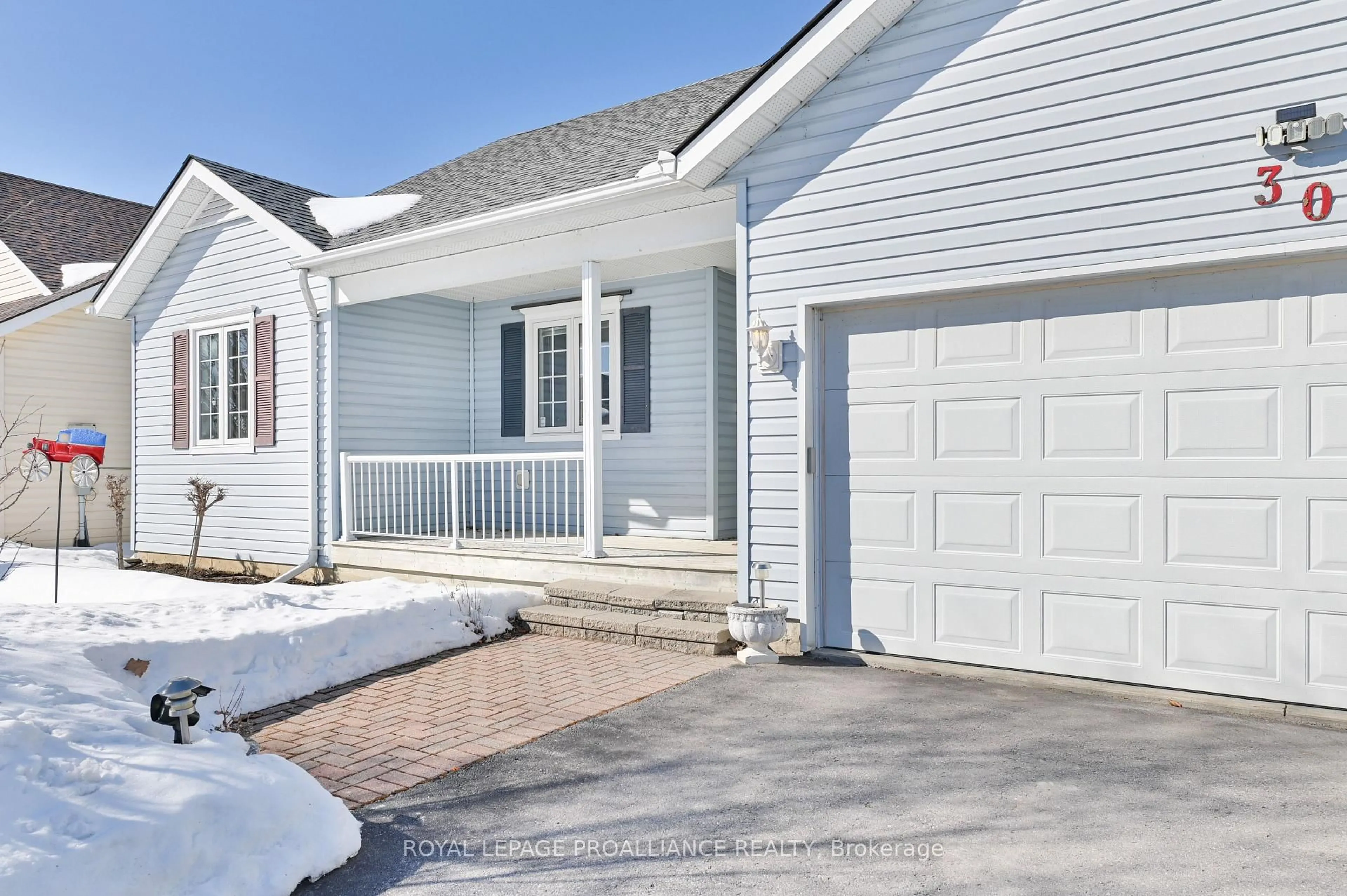 Home with vinyl exterior material, street for 30 Sandpiper Way, Brighton Ontario K0K 1H0