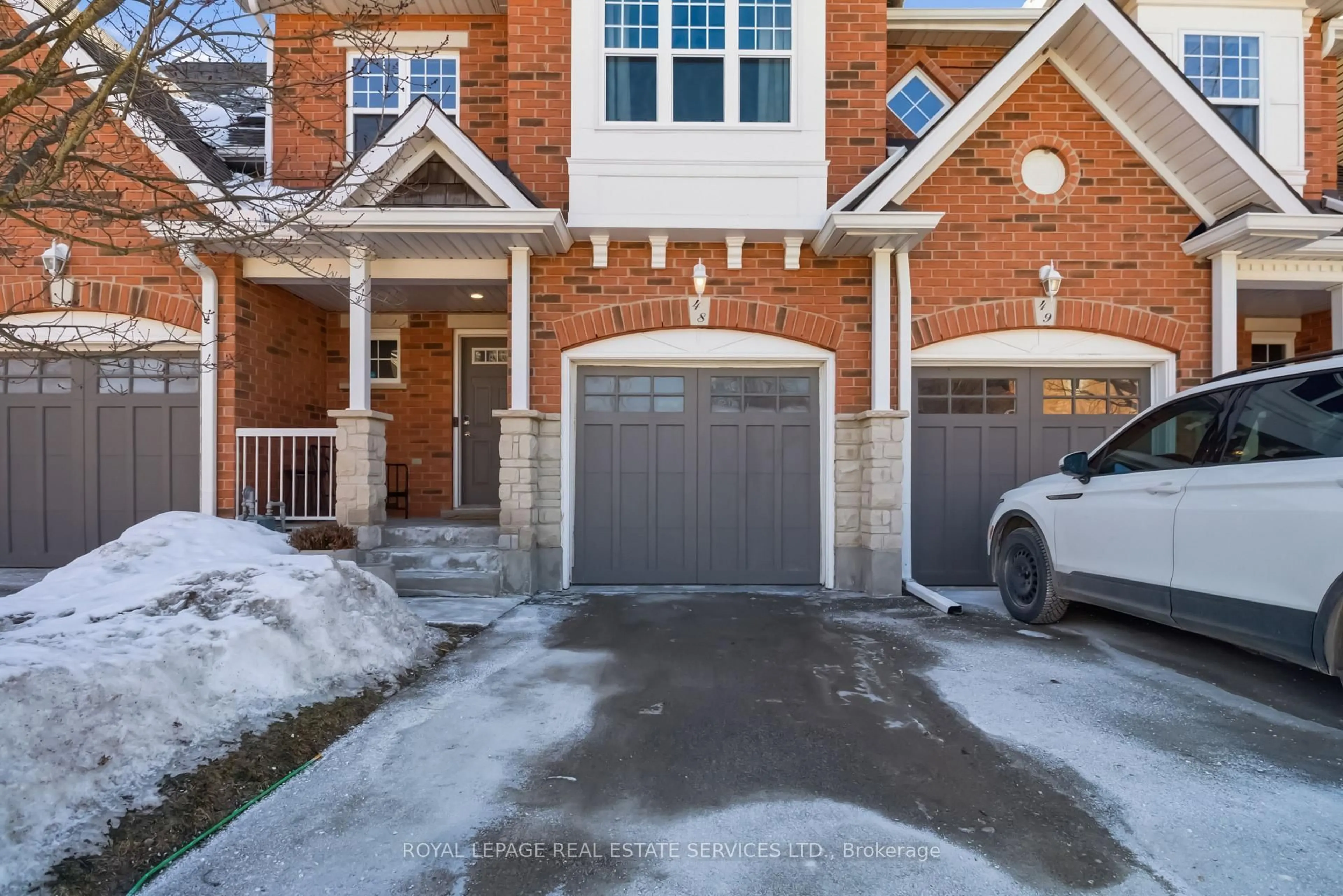 Home with brick exterior material, street for 165 Terraview Cres #48, Guelph Ontario N1G 5G7