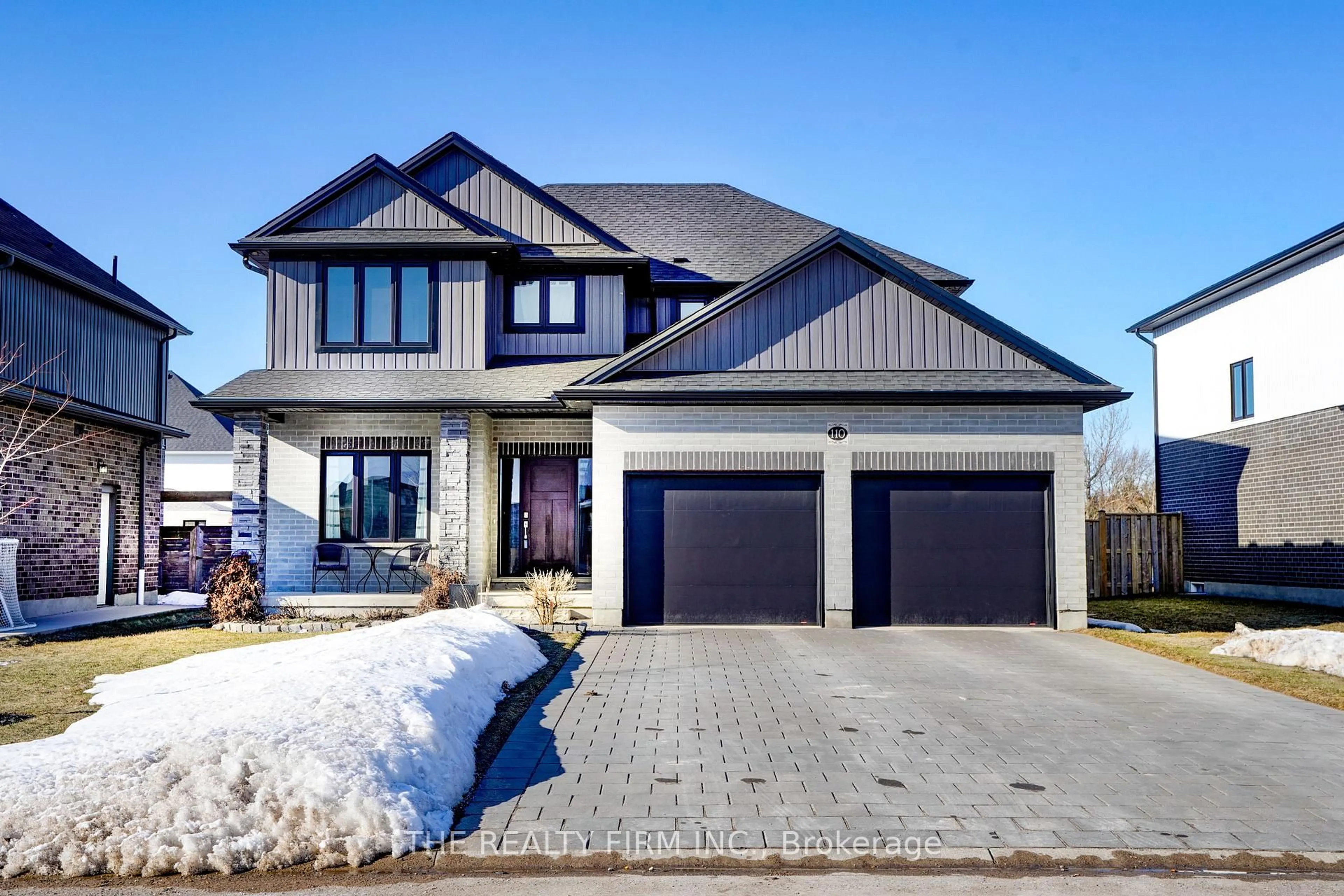 Home with brick exterior material, street for 110 Stuart Ave, Lucan Biddulph Ontario N0M 2J0