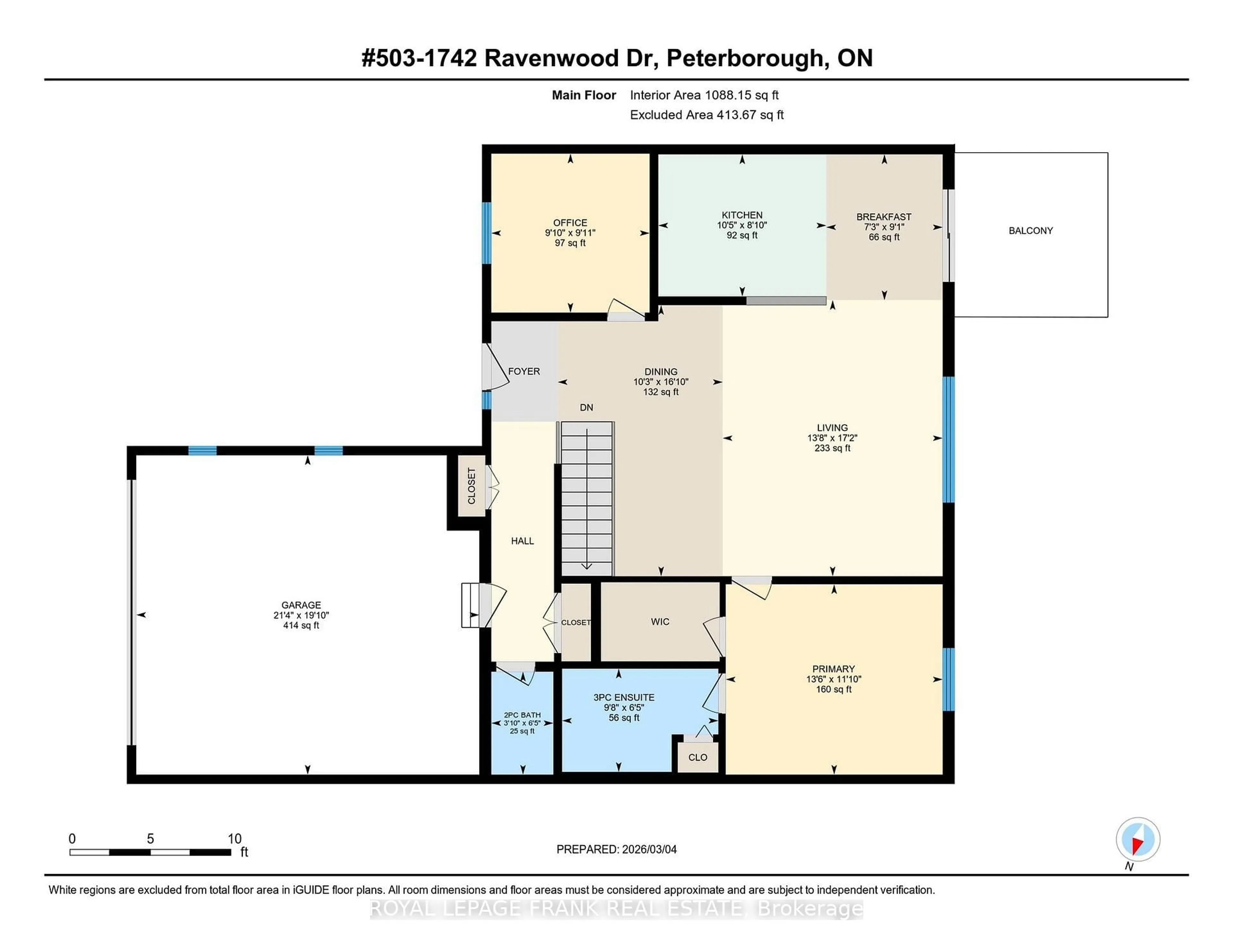 Floor plan for 1742 Ravenwood Dr #503, Peterborough Ontario K9K 2R6