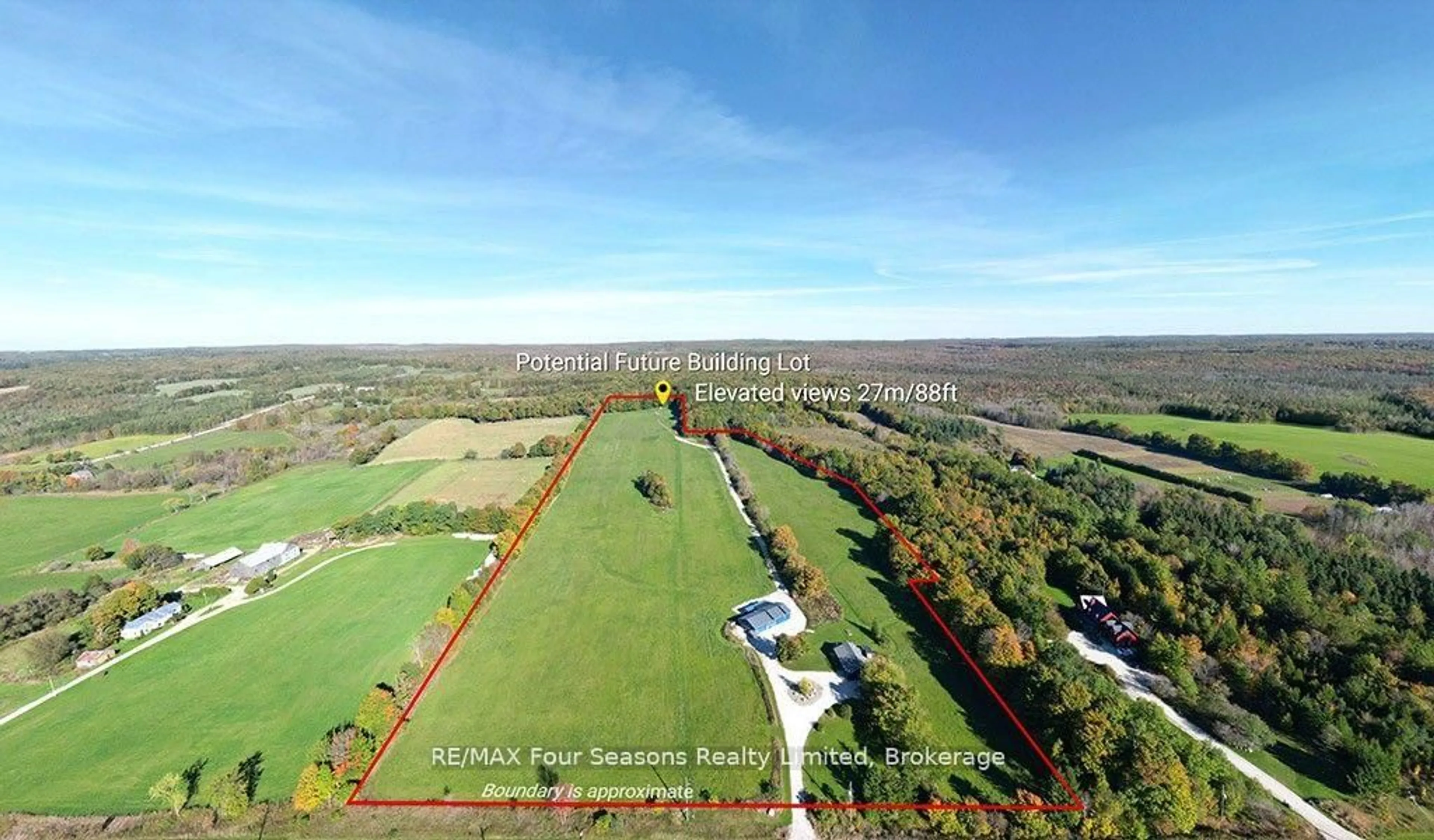 A pic from outside/outdoor area/front of a property/back of a property/a pic from drone, building for 495529 Grey Road 2, Blue Mountains Ontario N0H 2E0
