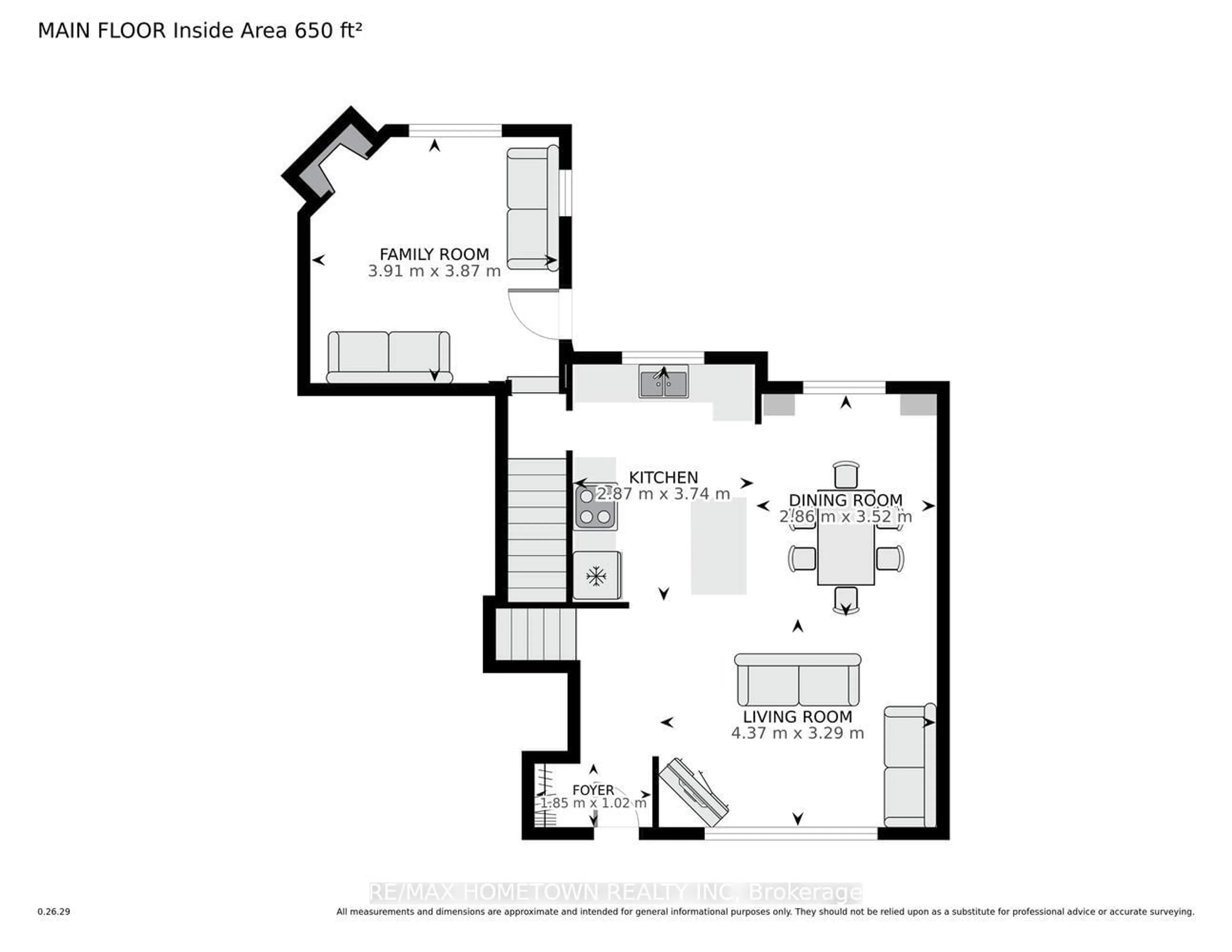 Floor plan for 31 Vanier Dr, Brockville Ontario K6V 3J6
