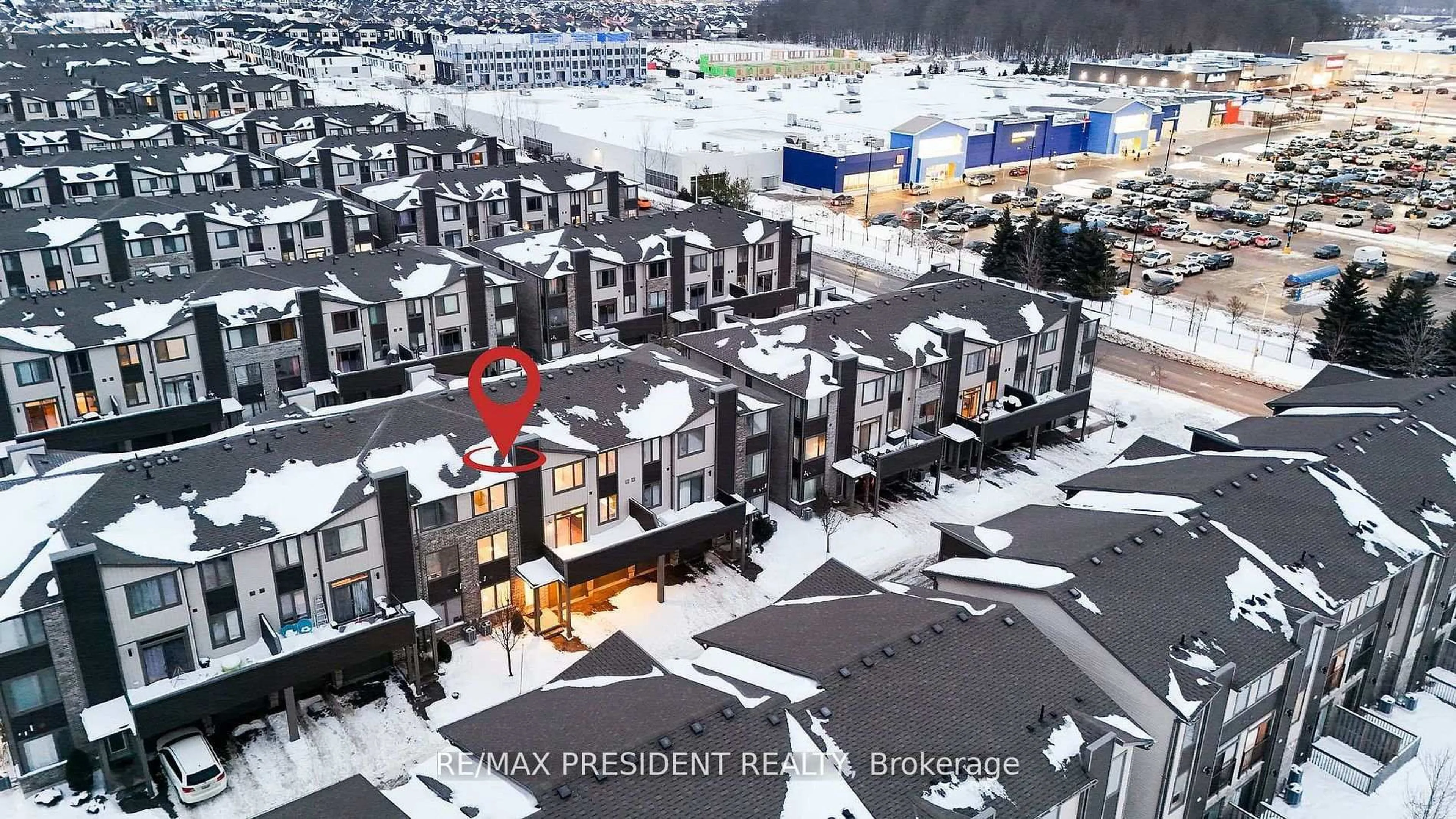 A pic from outside/outdoor area/front of a property/back of a property/a pic from drone, city buildings view from balcony for 1960 DALMAGARRY Rd #132, London North Ontario N6G 0T8