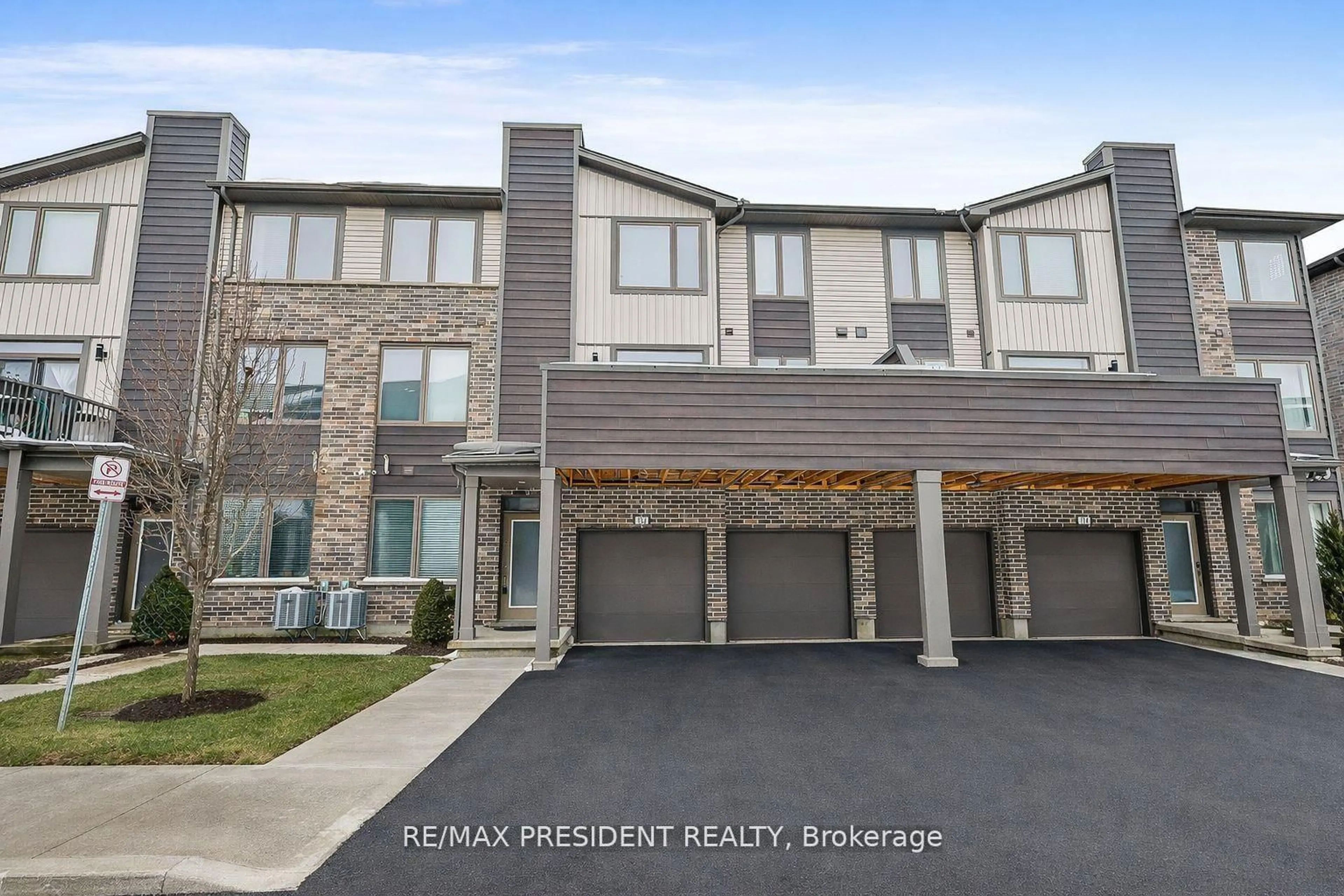 A pic from outside/outdoor area/front of a property/back of a property/a pic from drone, street for 1960 DALMAGARRY Rd #132, London North Ontario N6G 0T8