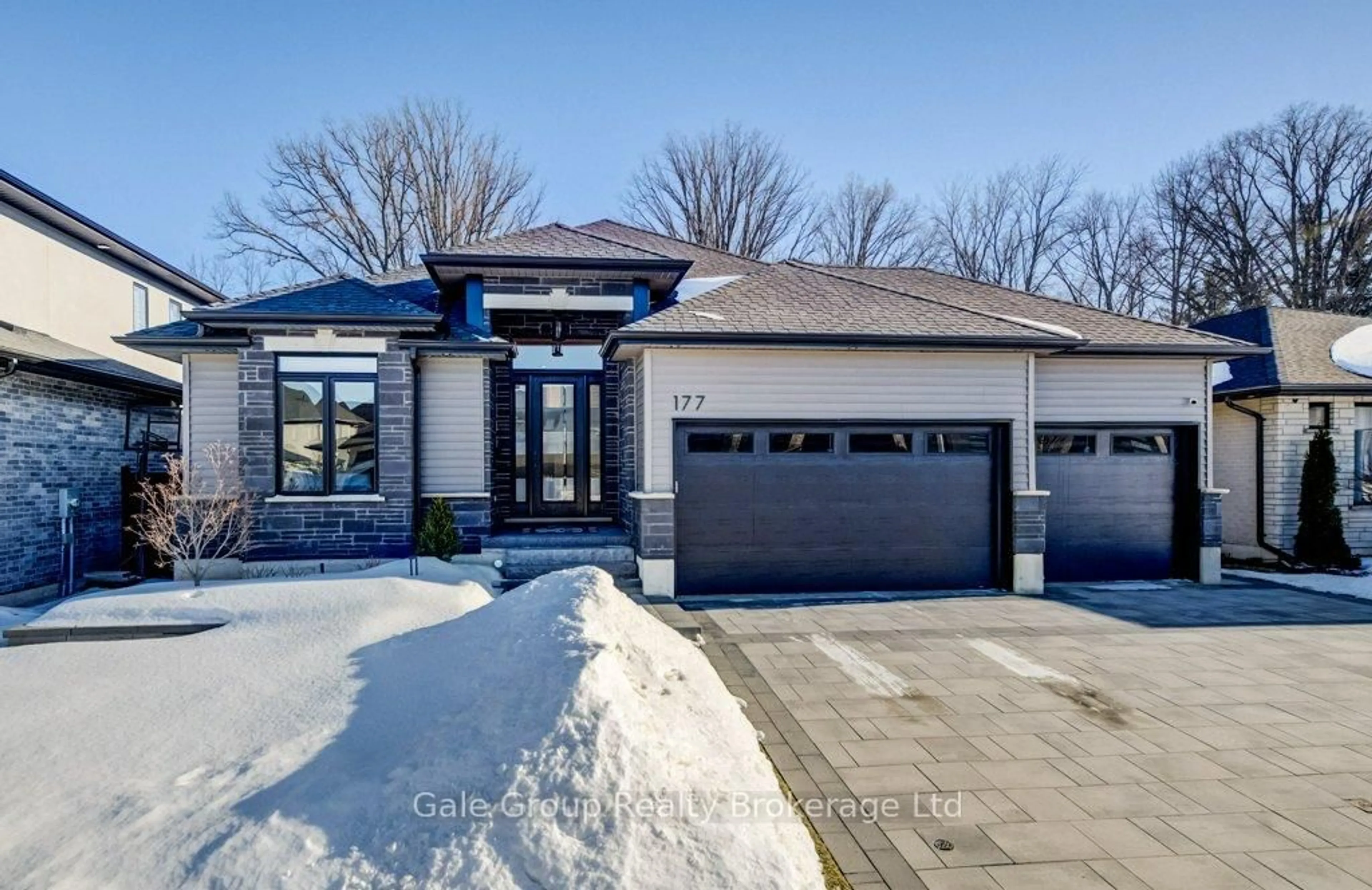 Home with brick exterior material, street for 177 Tamarack Blvd, Woodstock Ontario N4S 0E2