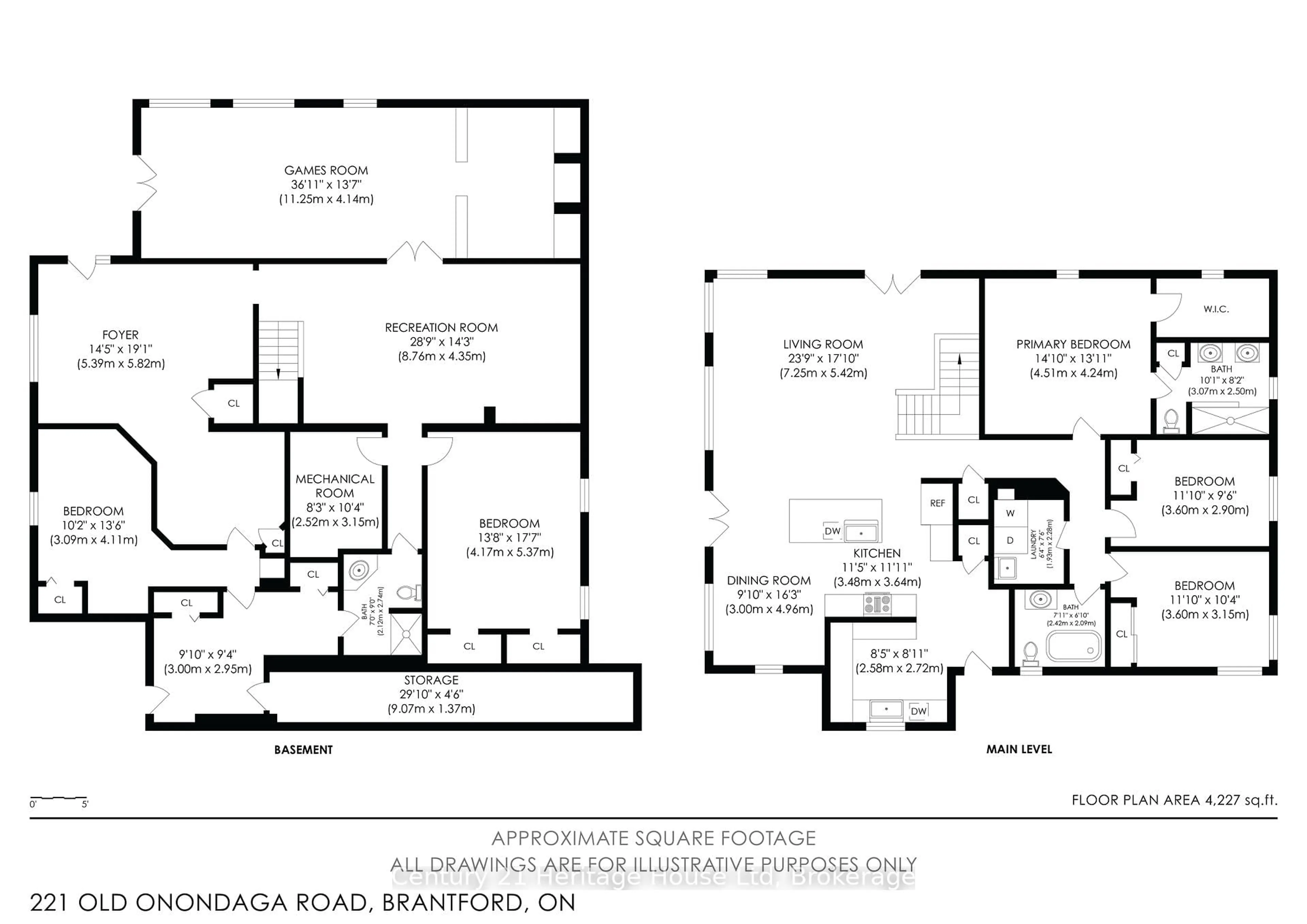 Floor plan for 221 Old Onondaga Rd, Brantford Ontario N3T 5L4