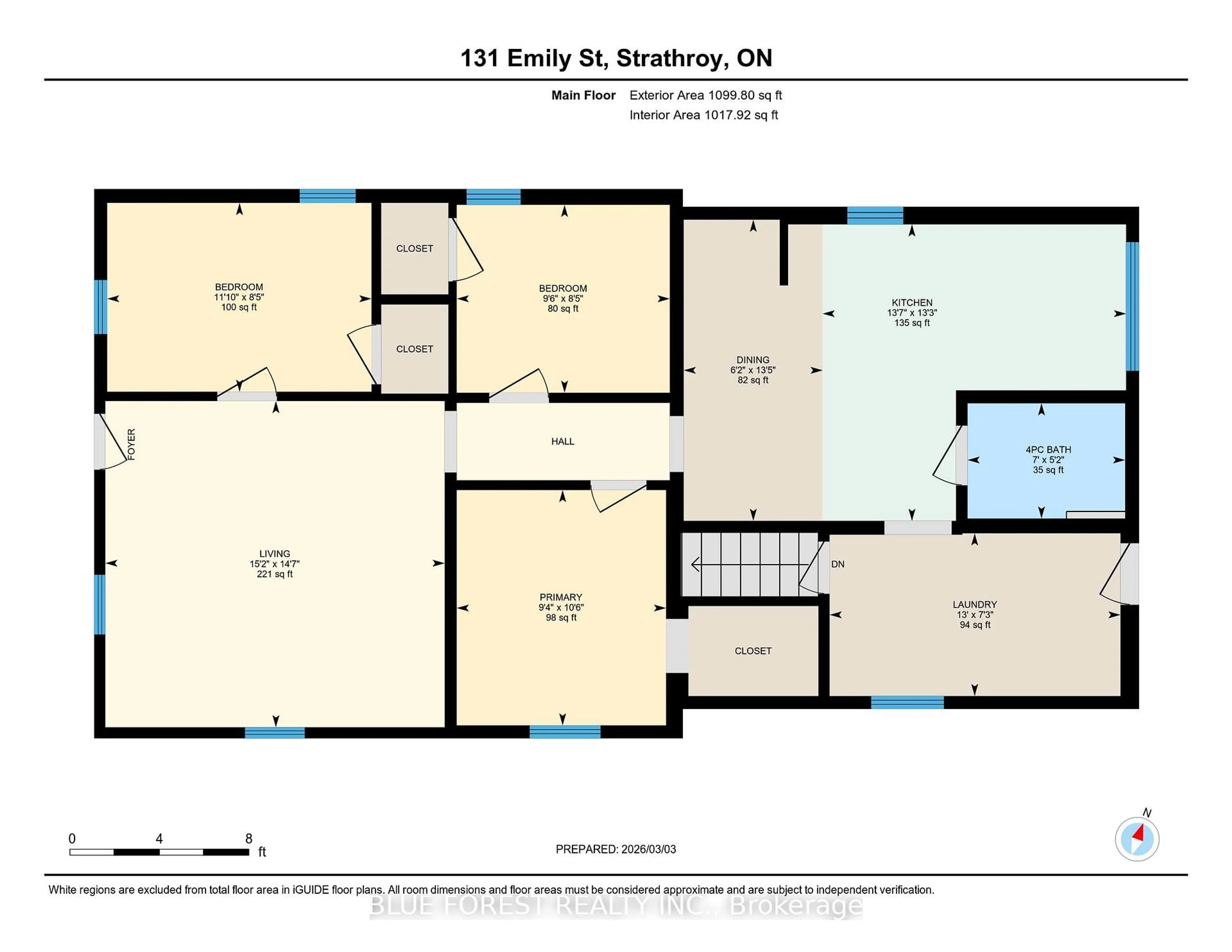 Floor plan for 131 Emily St, Strathroy-Caradoc Ontario N7G 2Z7