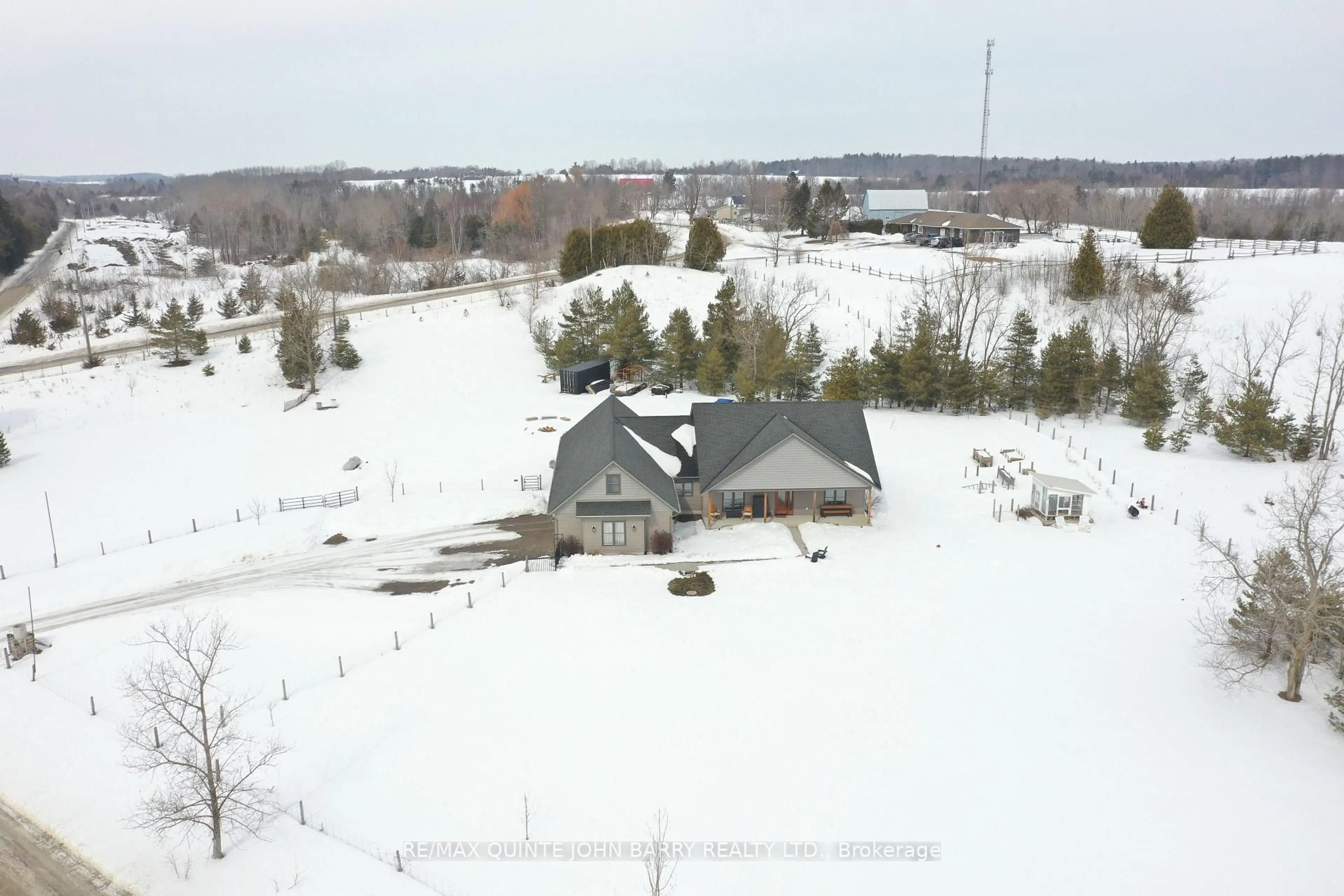 A pic from outside/outdoor area/front of a property/back of a property/a pic from drone, unknown for 346 Trent Valley Rd, Cramahe Ontario K0K 1H0