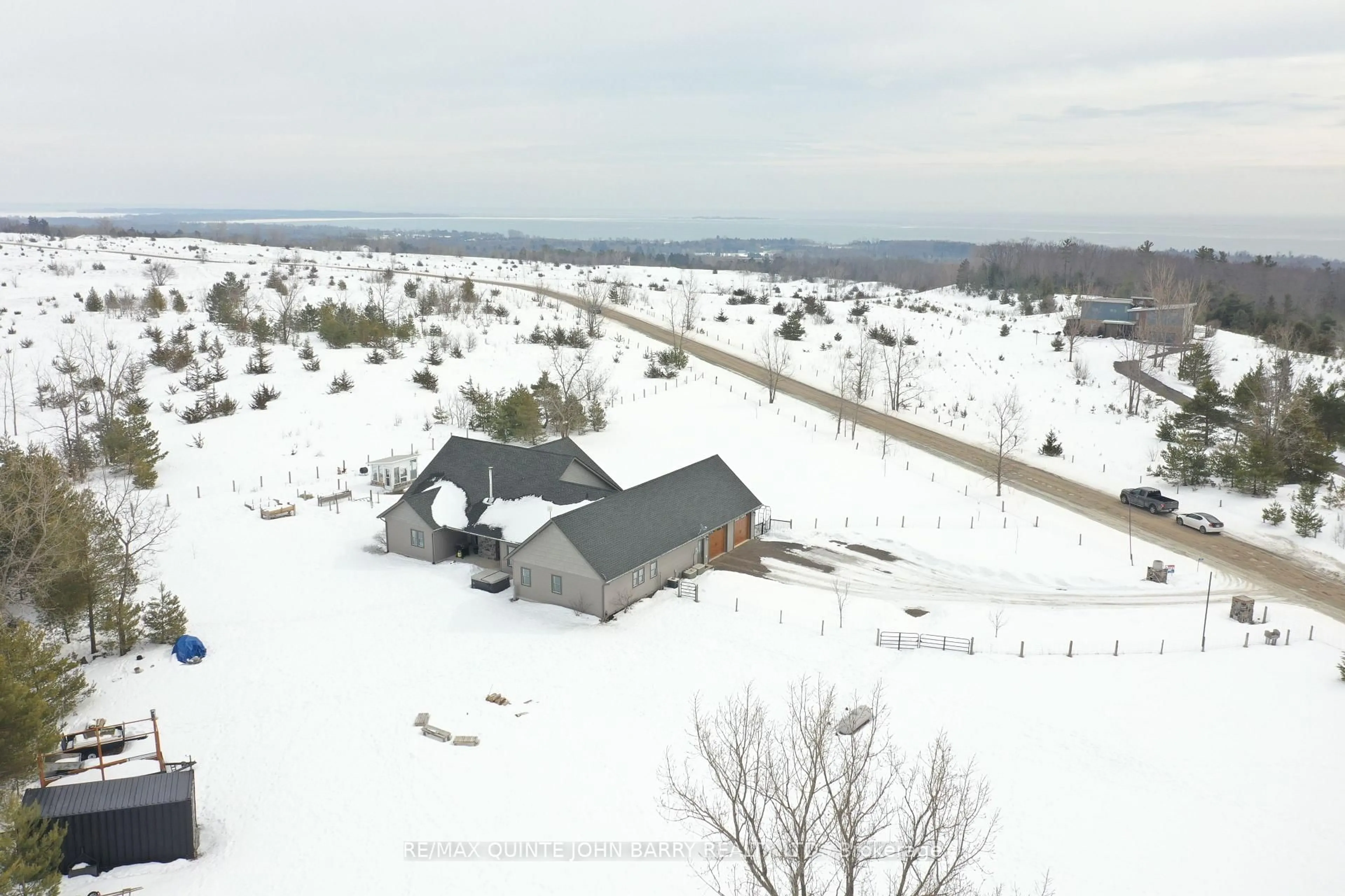 A pic from outside/outdoor area/front of a property/back of a property/a pic from drone, mountain view for 346 Trent Valley Rd, Cramahe Ontario K0K 1H0