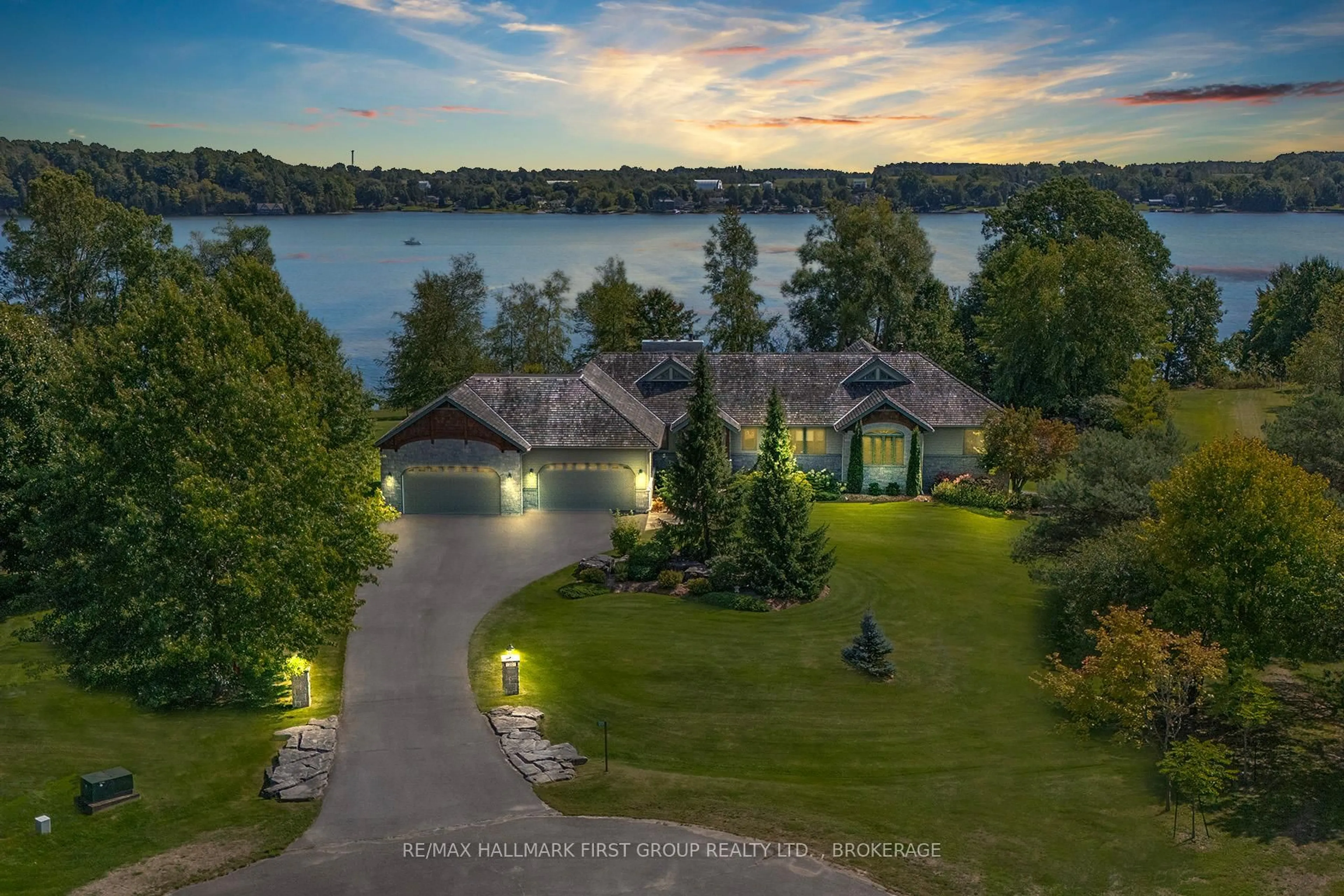 A pic from outside/outdoor area/front of a property/back of a property/a pic from drone, water/lake/river/ocean view for 1201 Spinnaker Pl, Kingston Ontario K7L 0C2