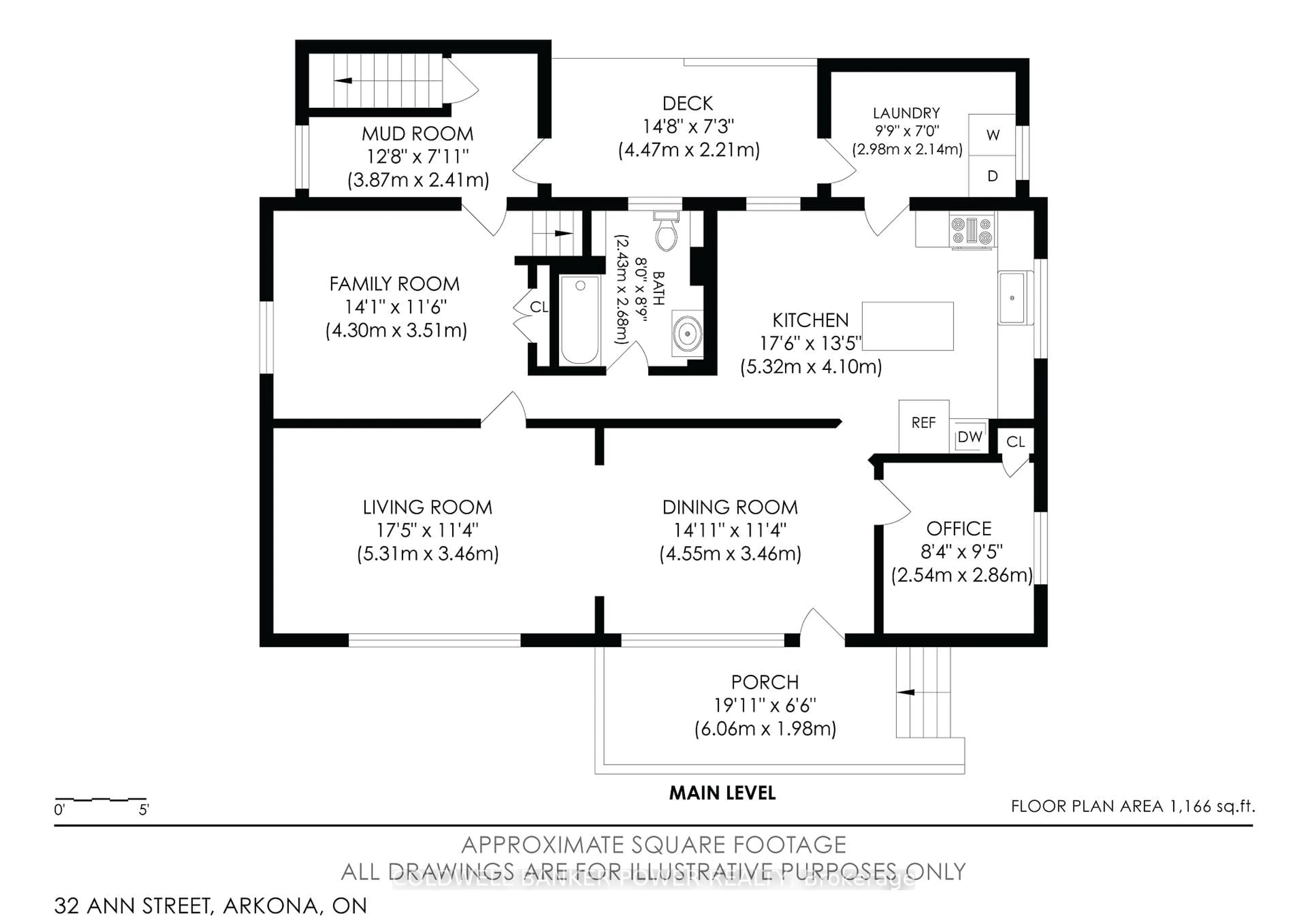 Floor plan for 32 Ann St, Lambton Shores Ontario N0M 1B0