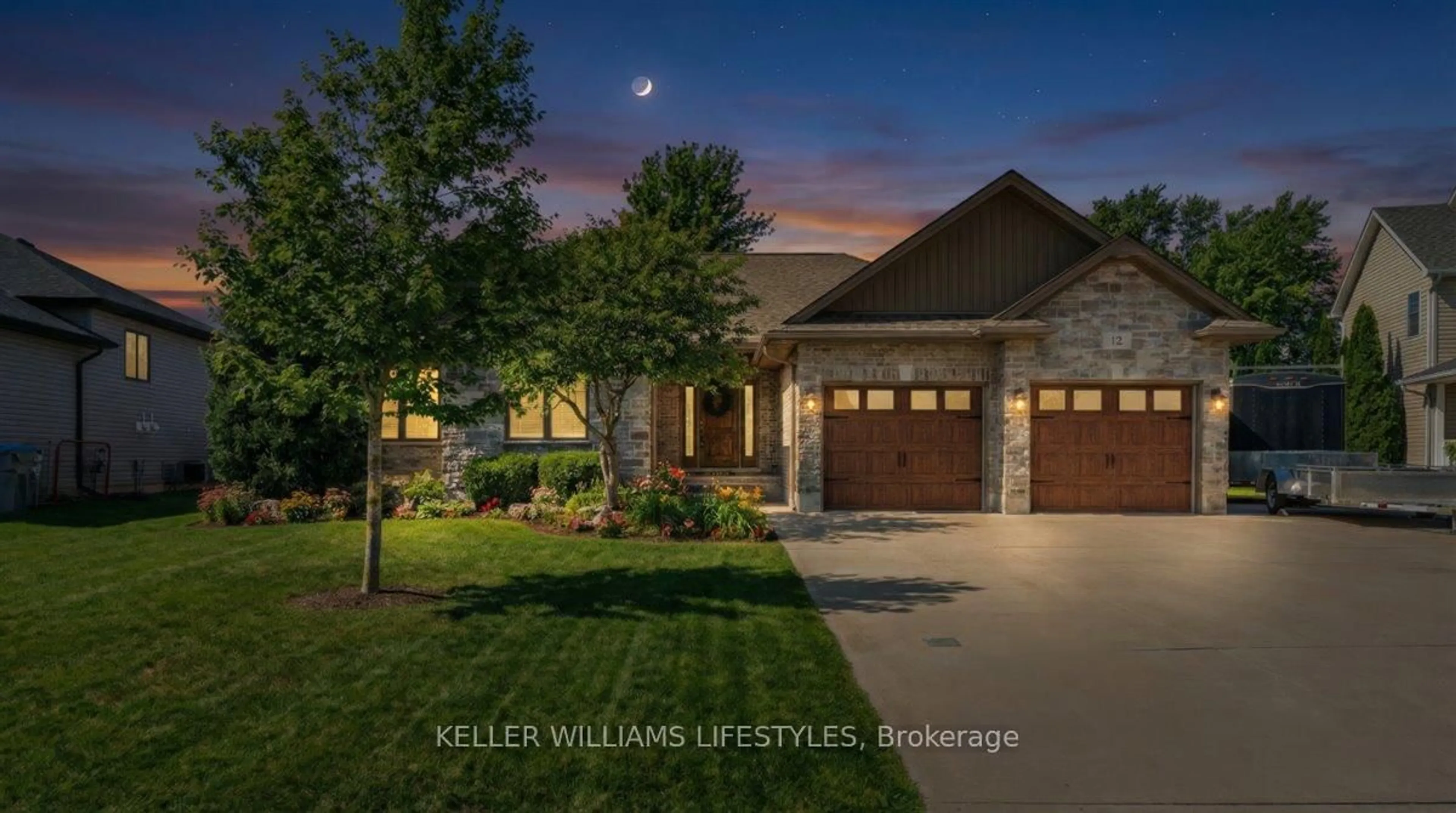 Home with brick exterior material, street for 12 Mckinlay Ave, Lambton Shores Ontario N0N 1J0