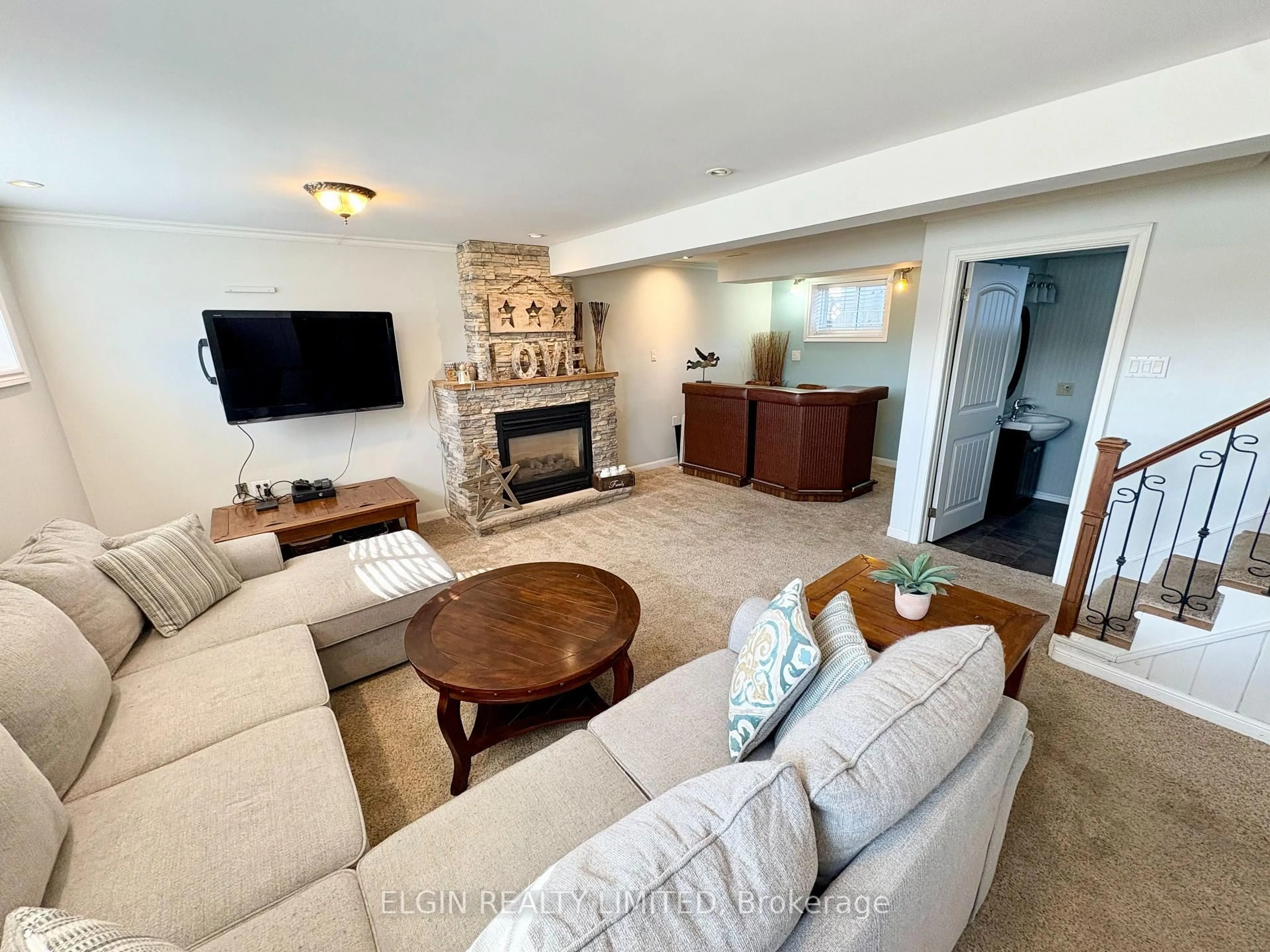 Living room with furniture, unknown for 66 Aldborough Ave, St. Thomas Ontario N5R 5H2