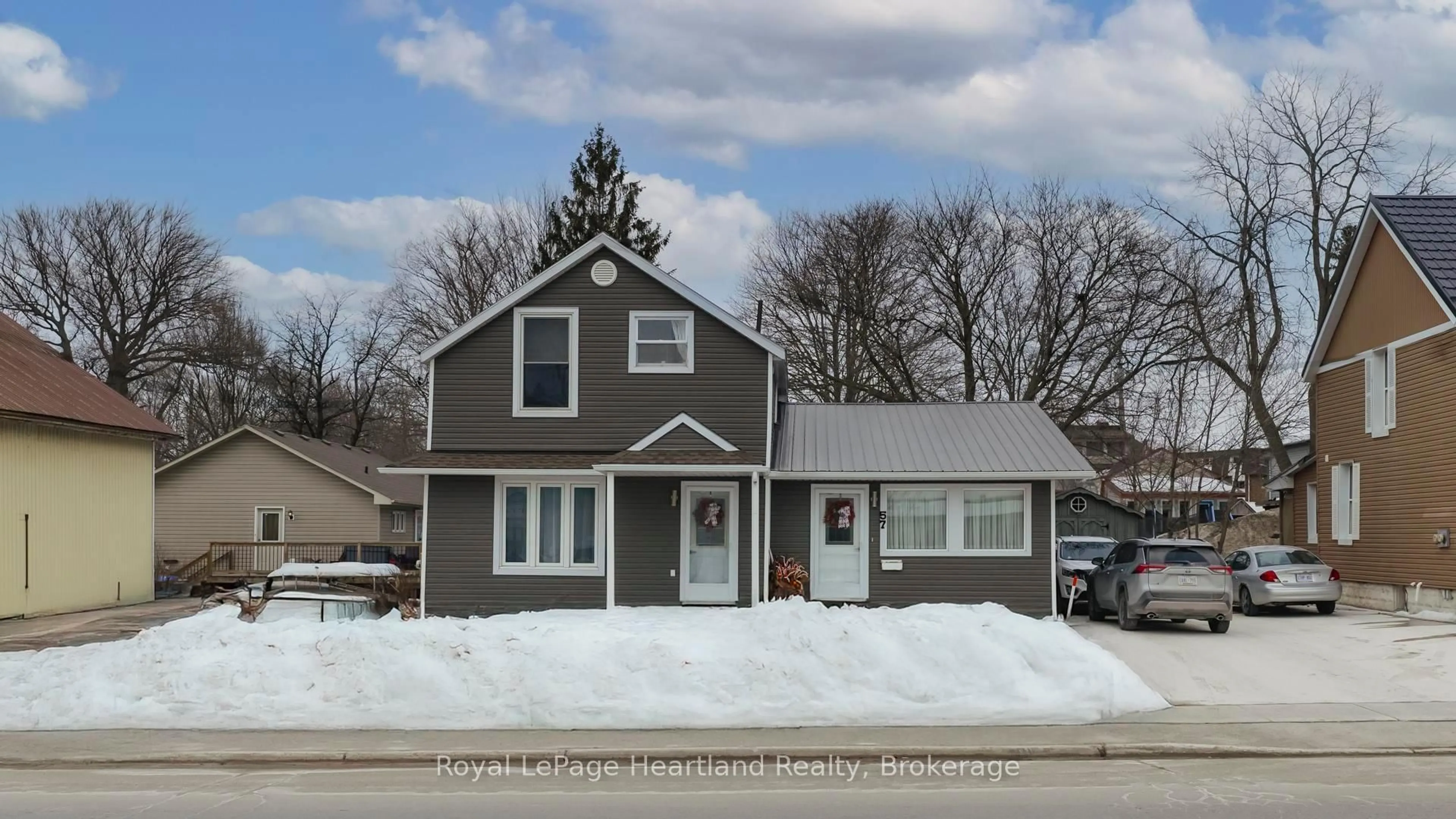 Home with vinyl exterior material, street for 57 Huron St, Central Huron Ontario N0M 1L0