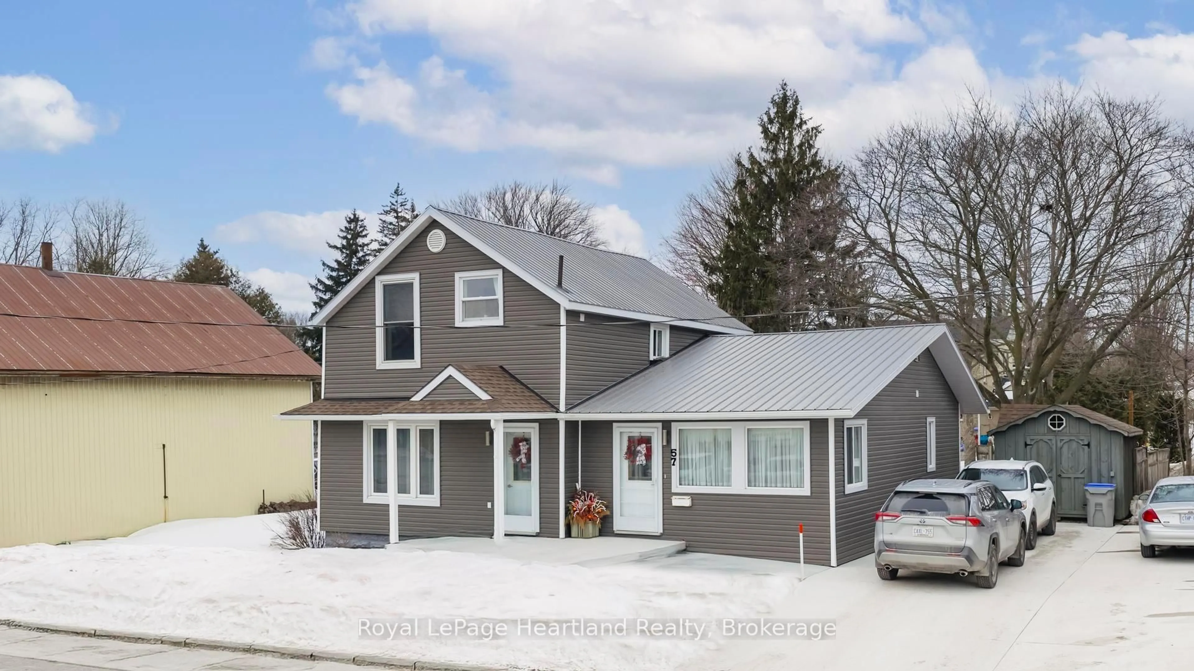 Home with vinyl exterior material, street for 57 Huron St, Central Huron Ontario N0M 1L0