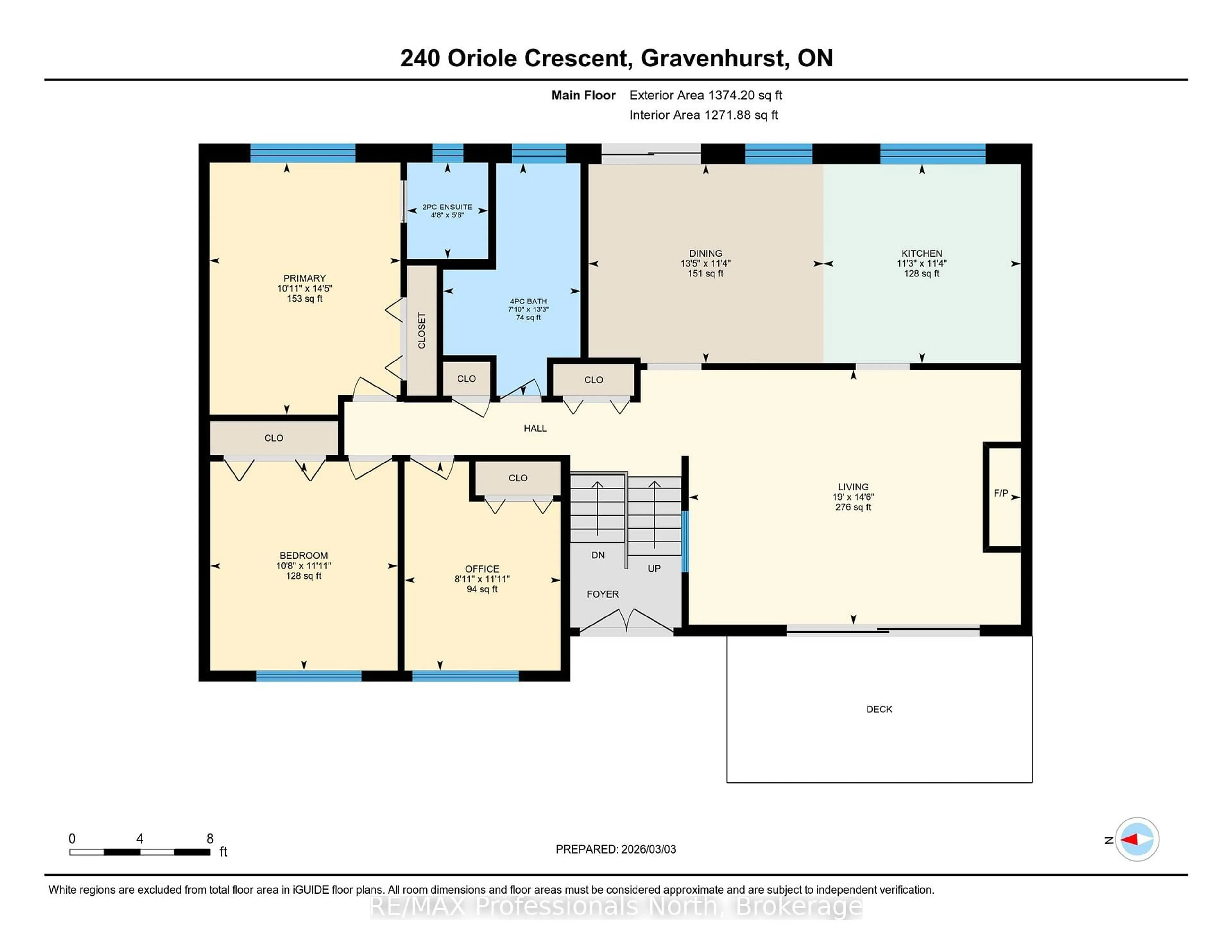 Floor plan for 240 Oriole Cres, Gravenhurst Ontario P1P 1C6