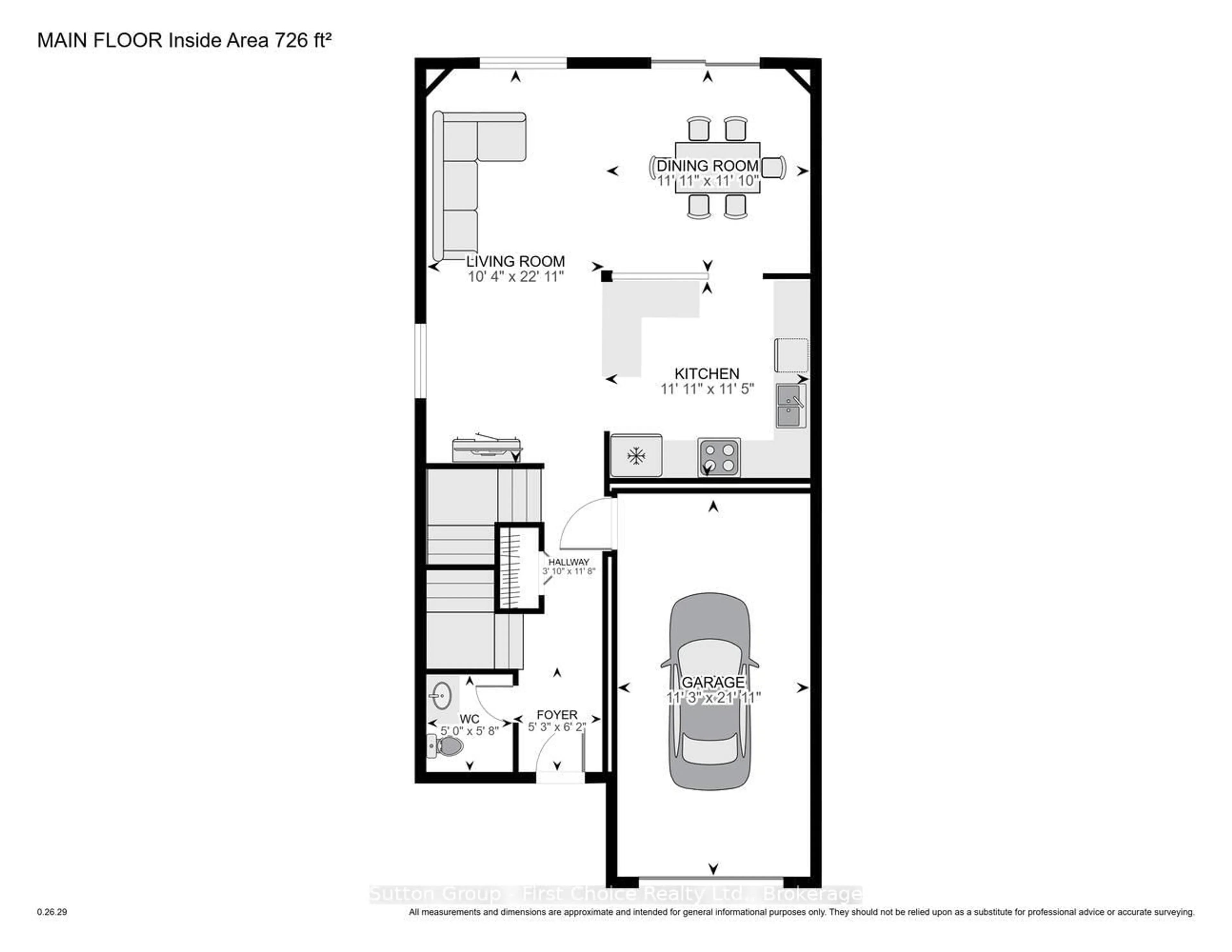Floor plan for 385 St. Vincent St, Stratford Ontario N5A 2Y5