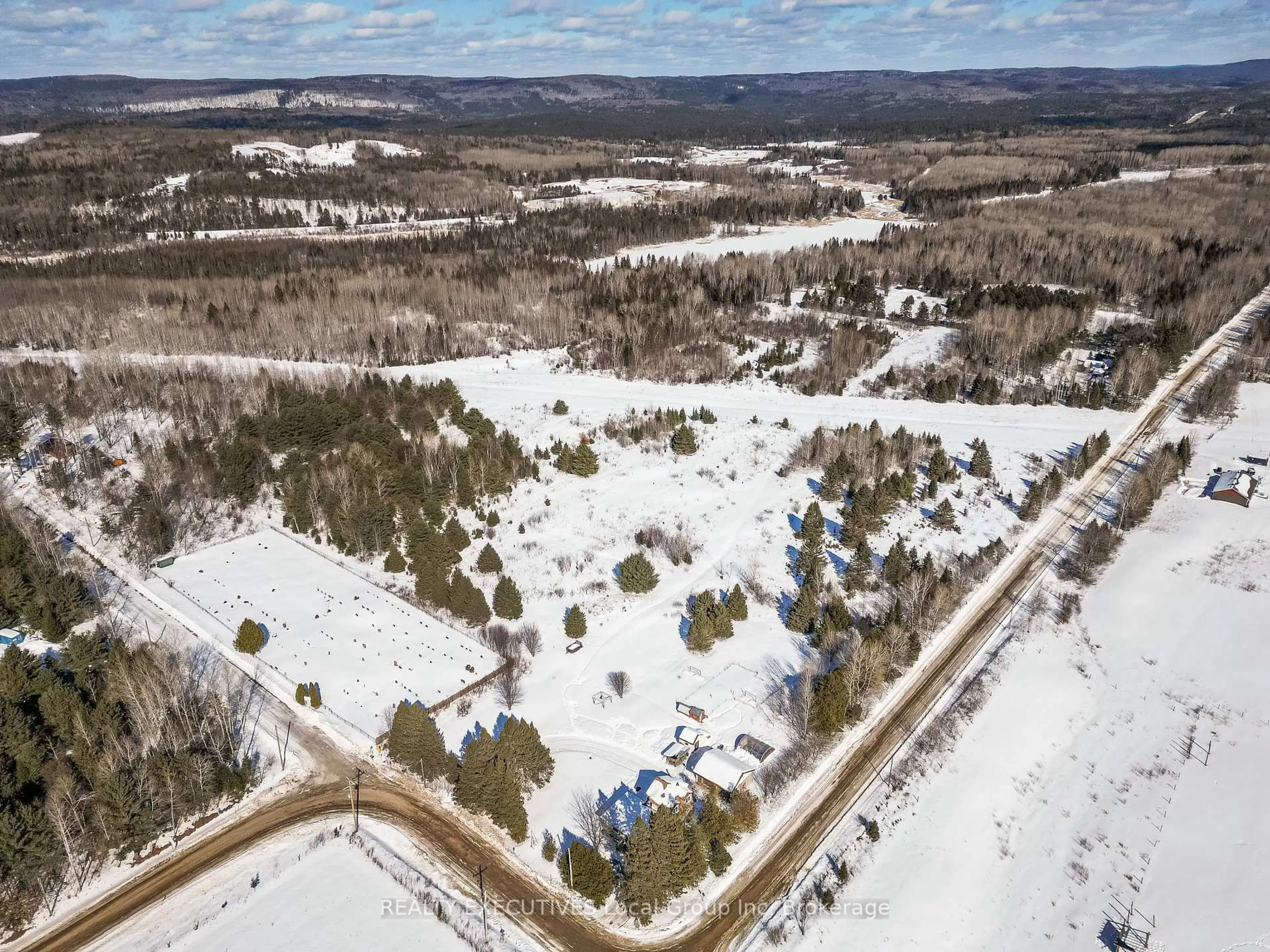 A pic from outside/outdoor area/front of a property/back of a property/a pic from drone, unknown for 512 Mount Pleasant Rd, Calvin Ontario P0H 2E0
