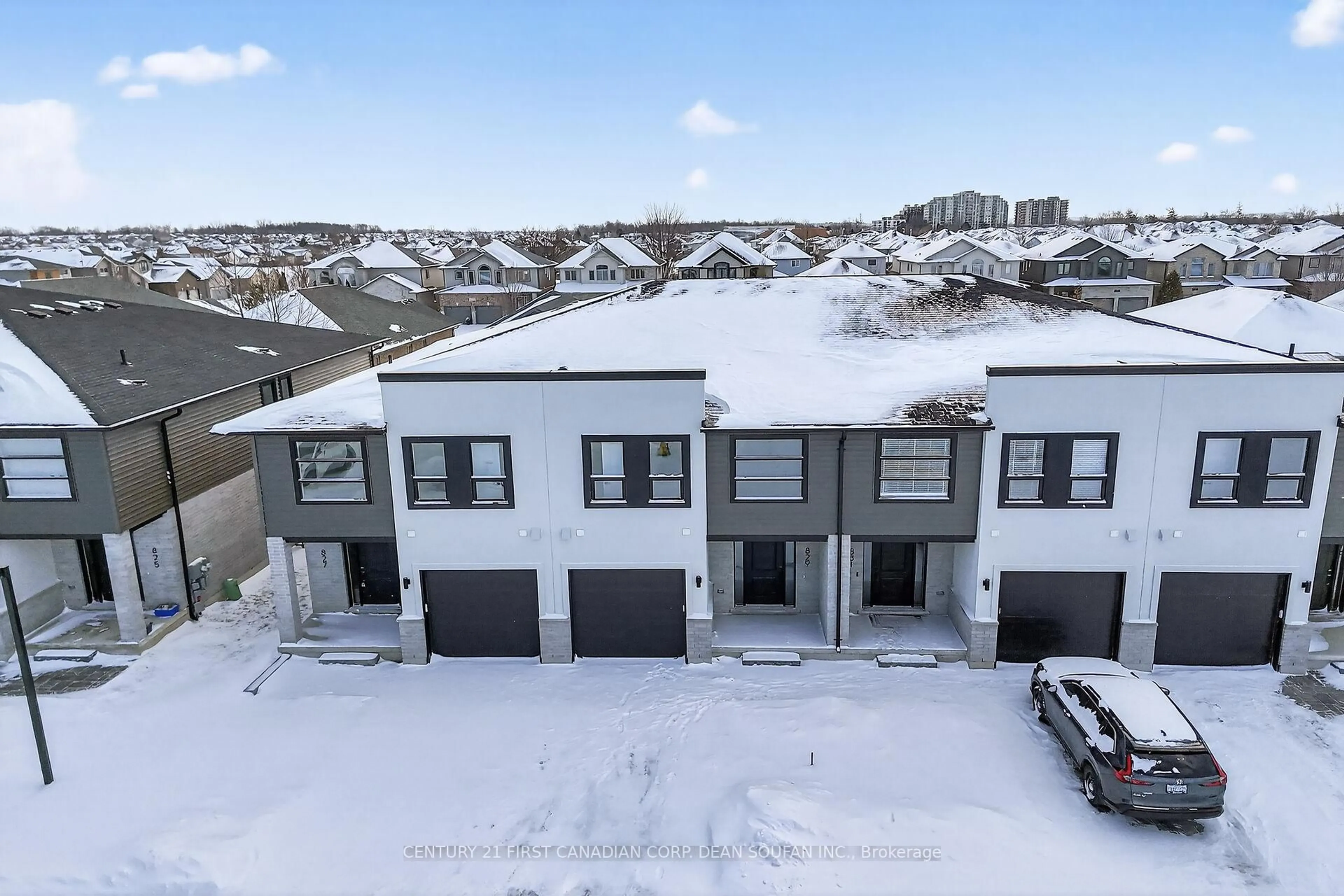 A pic from outside/outdoor area/front of a property/back of a property/a pic from drone, unknown for 845 Catalpa Sq, London North Ontario N6G 4A5