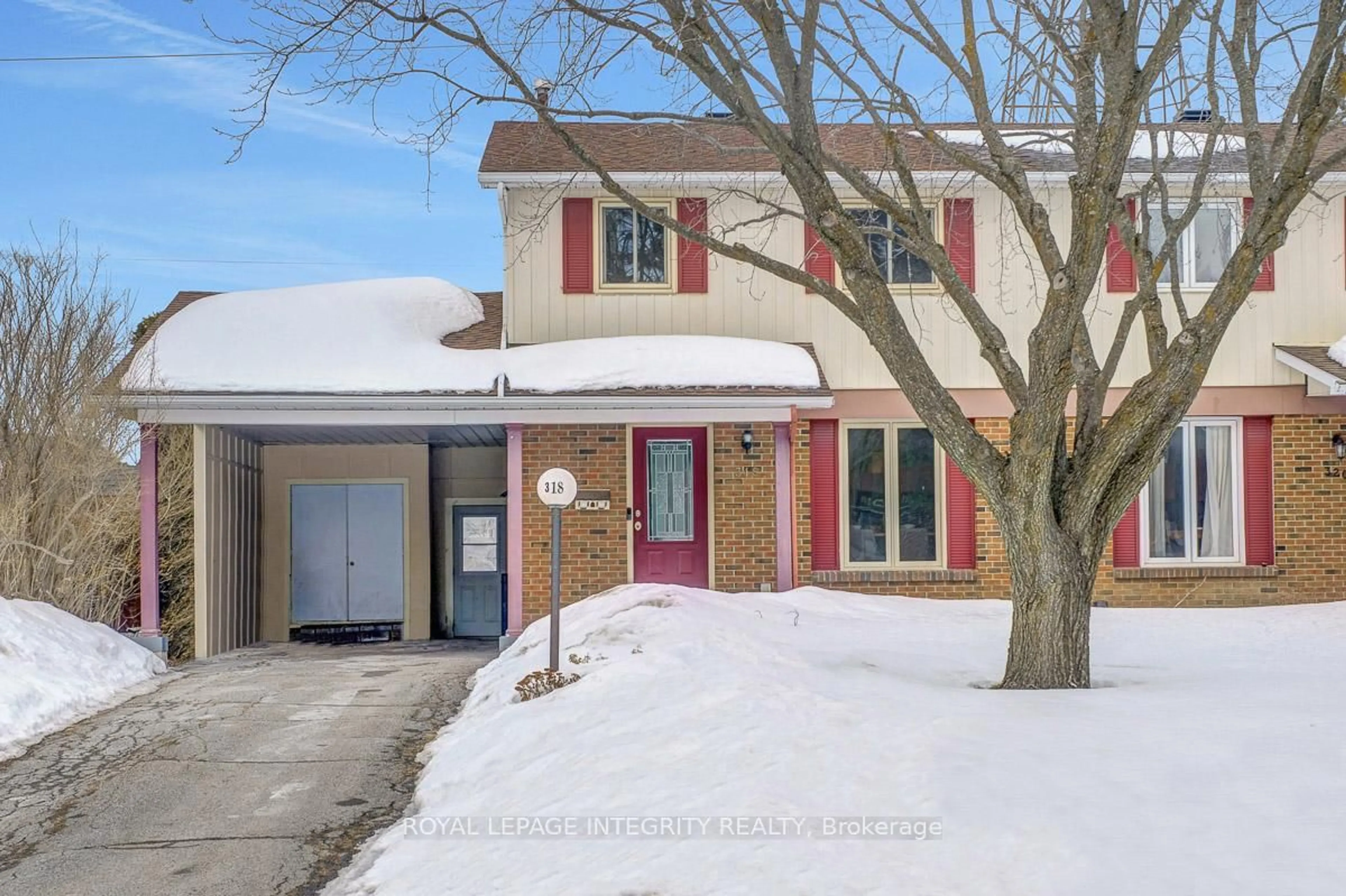 Home with brick exterior material, street for 318 Dalehurst Dr, Ottawa Ontario K2G 4E4