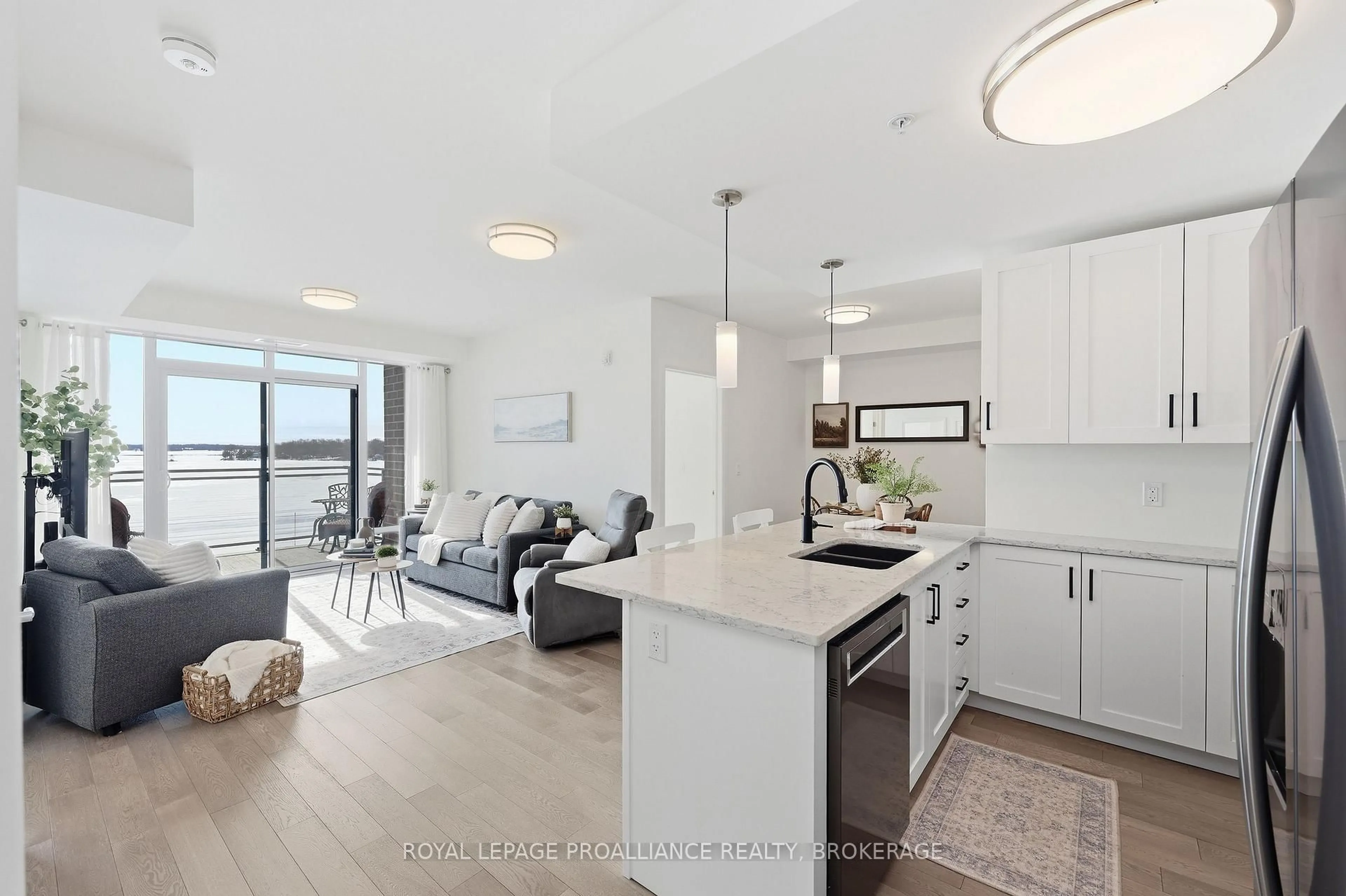 Open concept kitchen, unknown for 129A South St #410, Gananoque Ontario K7G 0A9