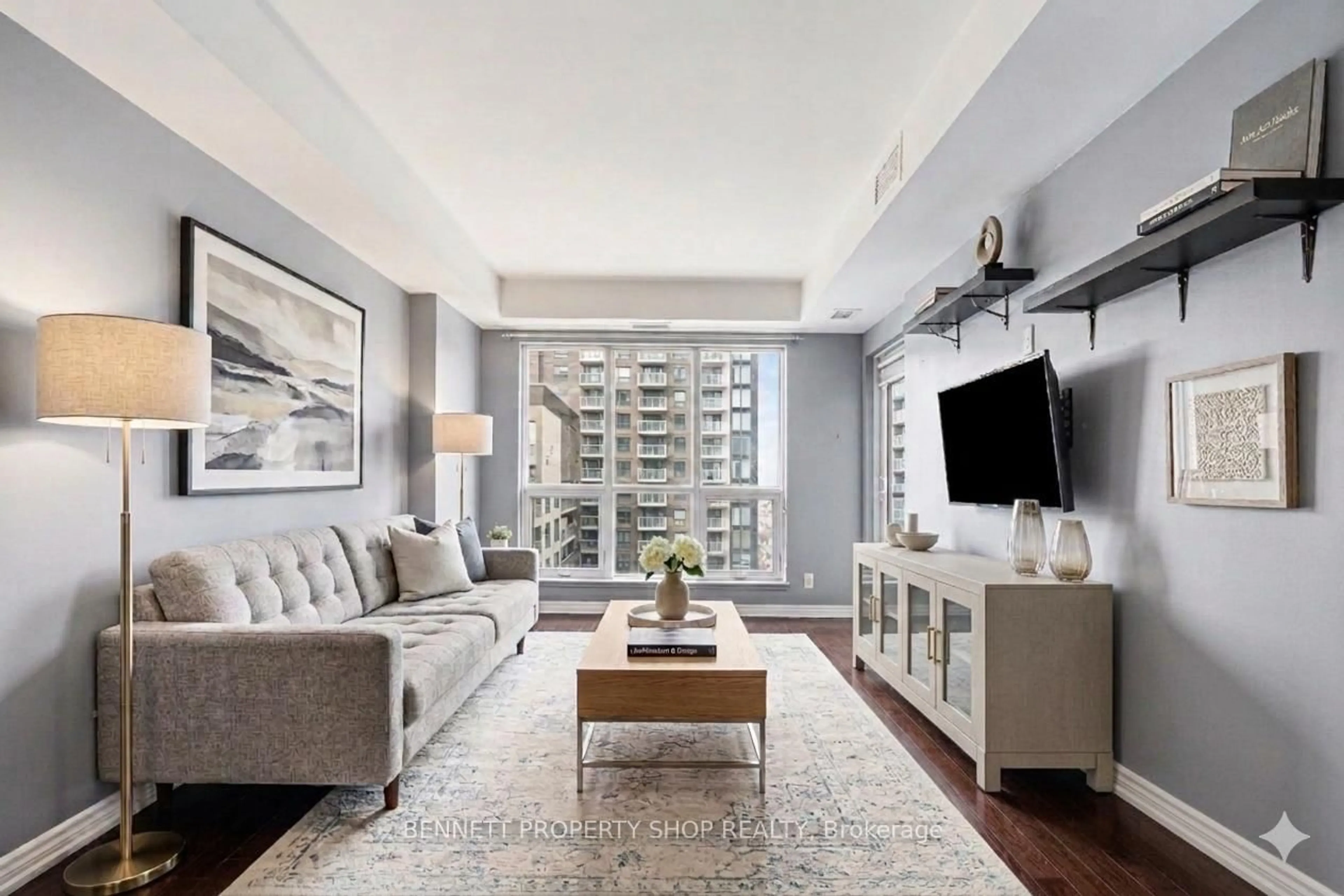 Living room with furniture, unknown for 242 Rideau St #2005, Ottawa Ontario K1N 0B7