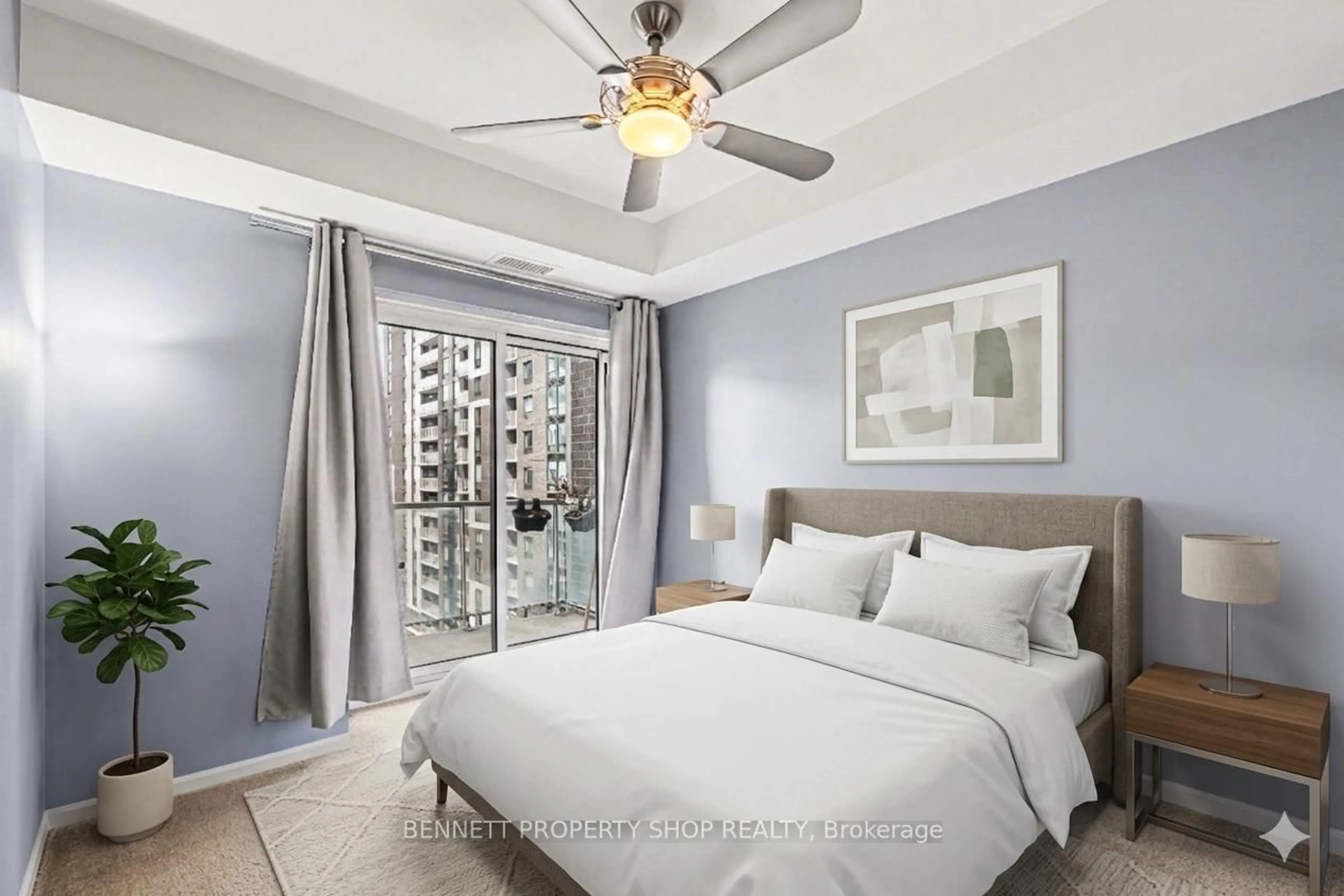 Bedroom with bed, unknown for 242 Rideau St #2005, Ottawa Ontario K1N 0B7