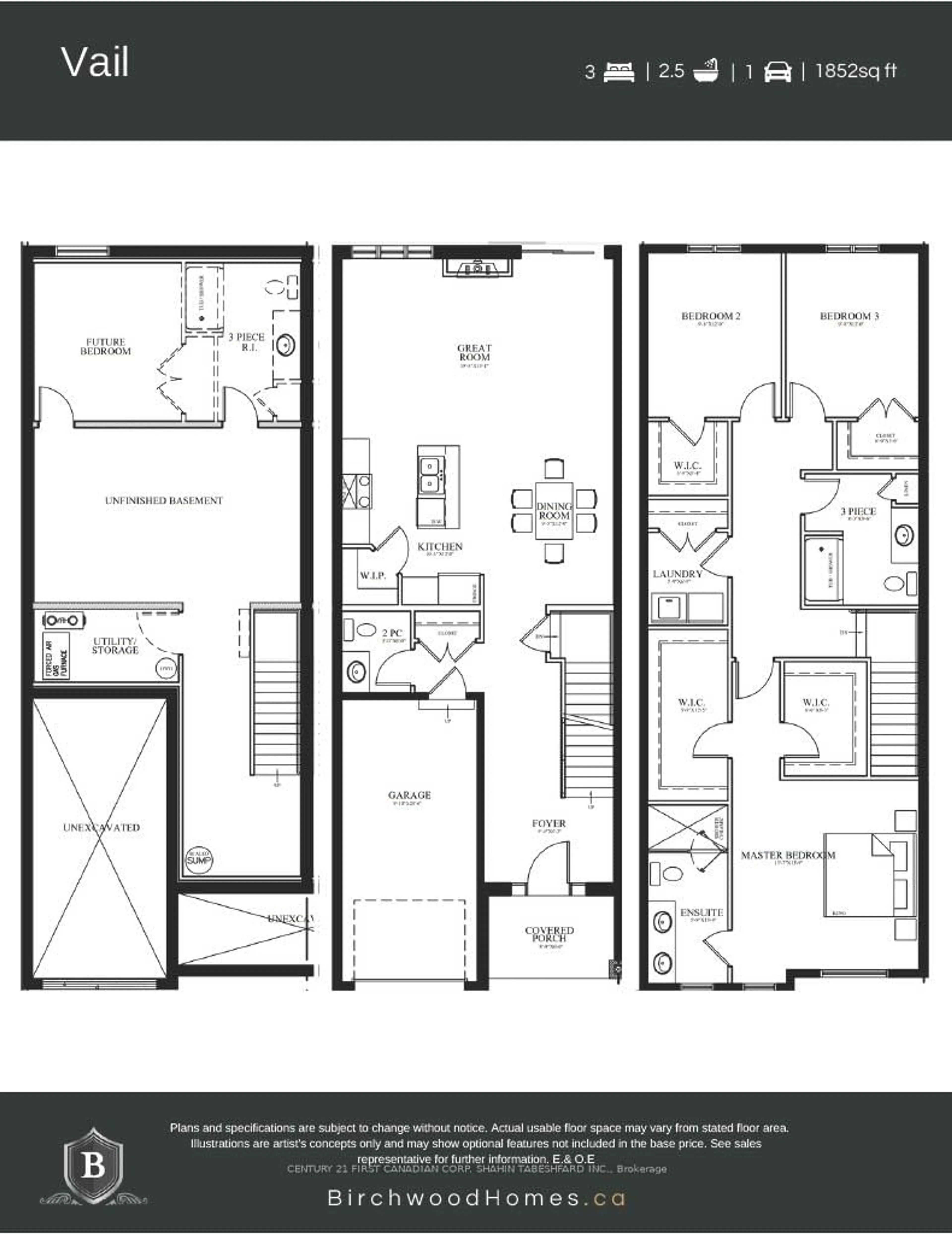 Floor plan for 849 CATALPA Sq, London North Ontario N6G 4A5