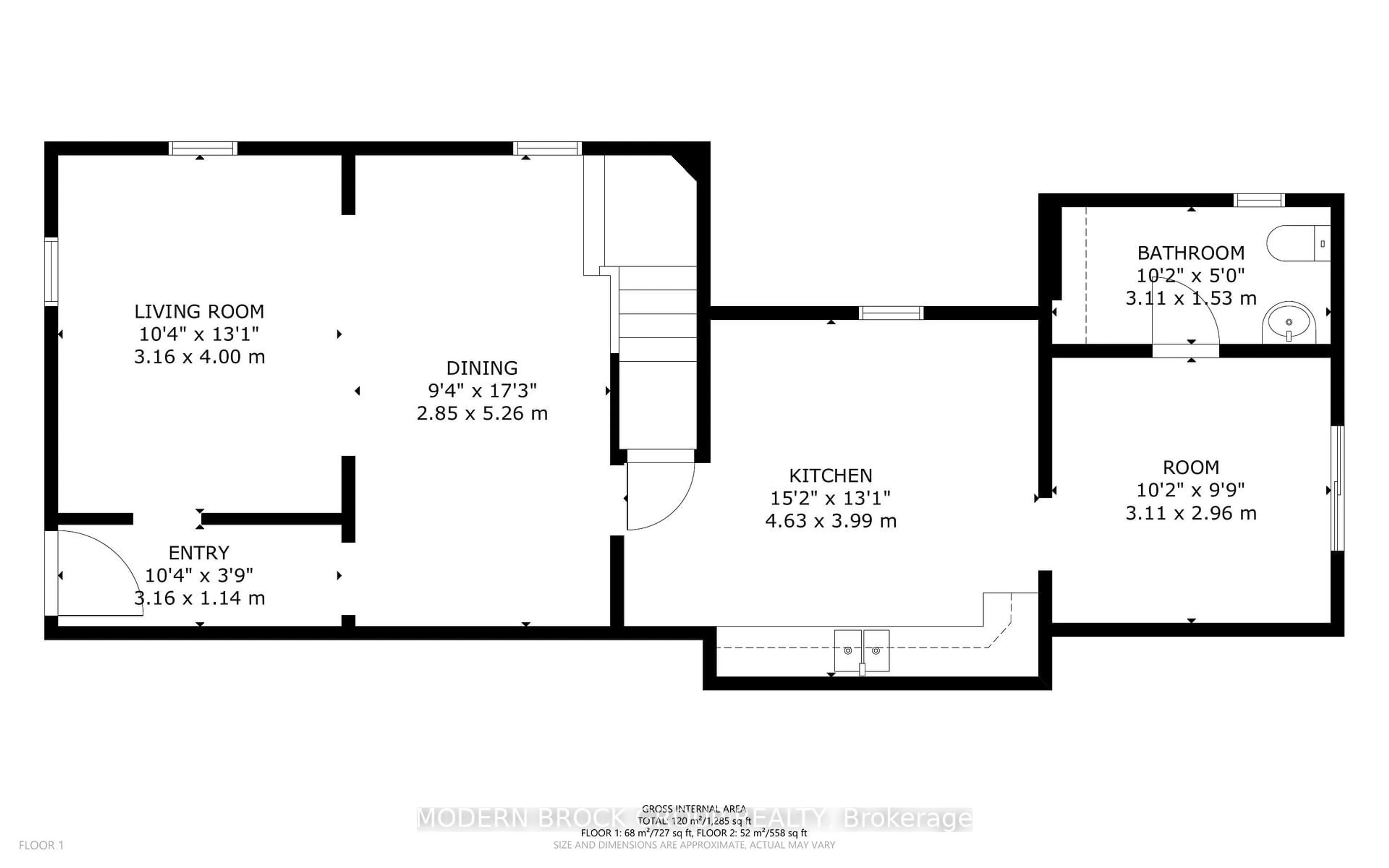 Floor plan for 96 Brock St, Brockville Ontario K6V 4G1