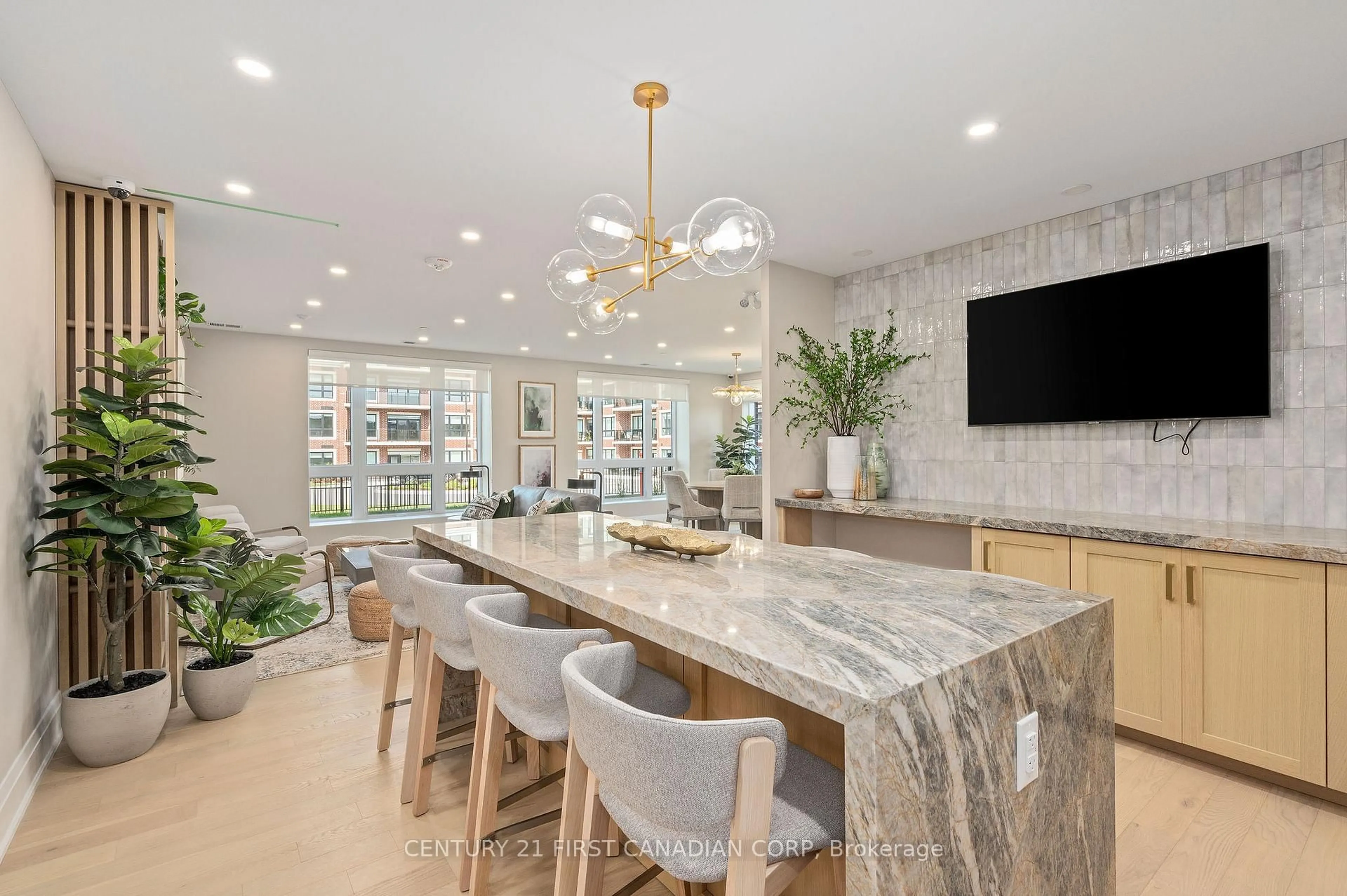 Contemporary kitchen, ceramic/tile floor for 1560 Upper West Ave #206, London South Ontario N6K 0M4