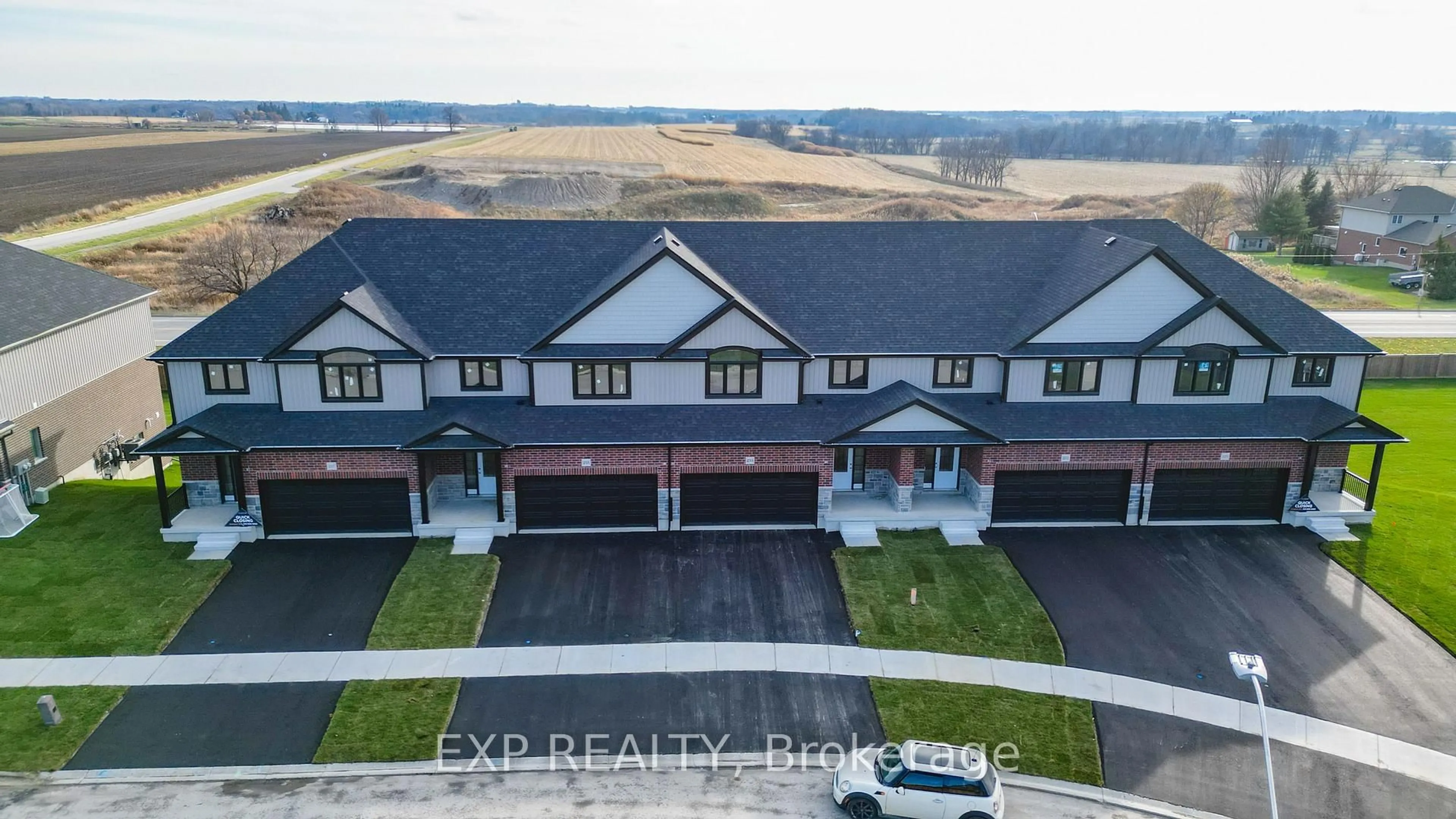 A pic from outside/outdoor area/front of a property/back of a property/a pic from drone, water/lake/river/ocean view for 235 APPLEWOOD St, Blandford-Blenheim Ontario N0J 1S0