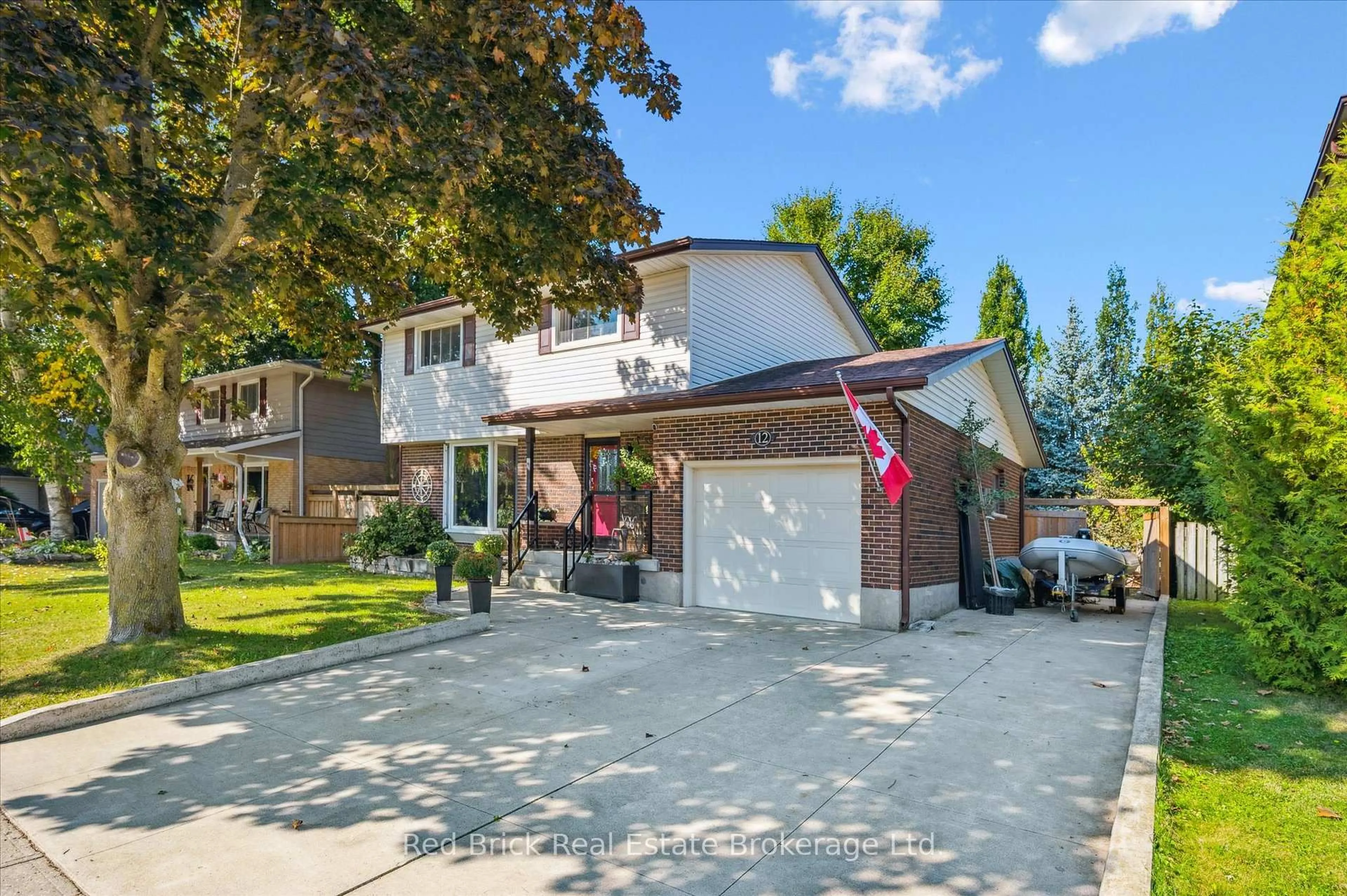 Home with brick exterior material, street for 12 Westbury Cres, Cambridge Ontario N3C 3G2