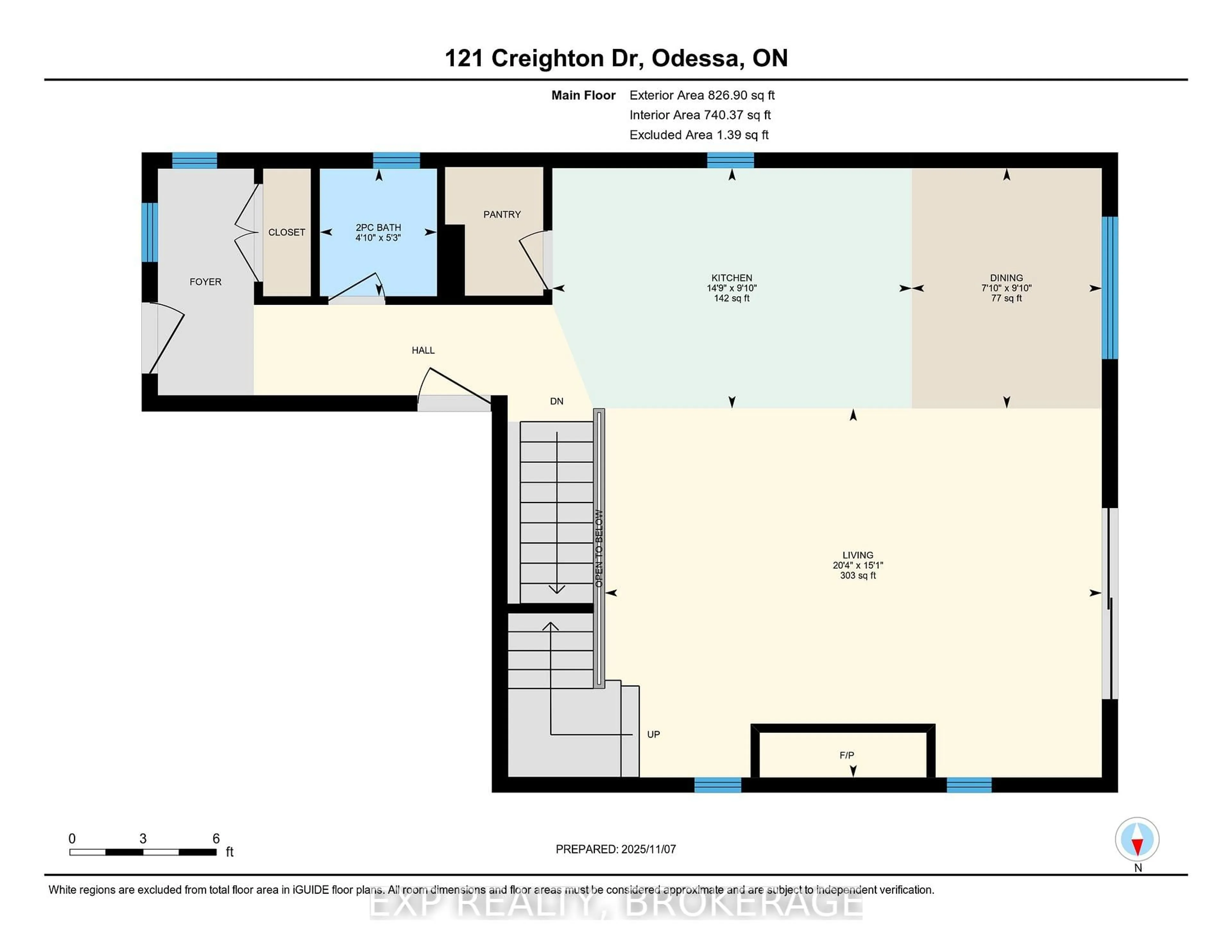 Floor plan for 121 CREIGHTON Dr, Bissett Creek Ontario K0H 2H0