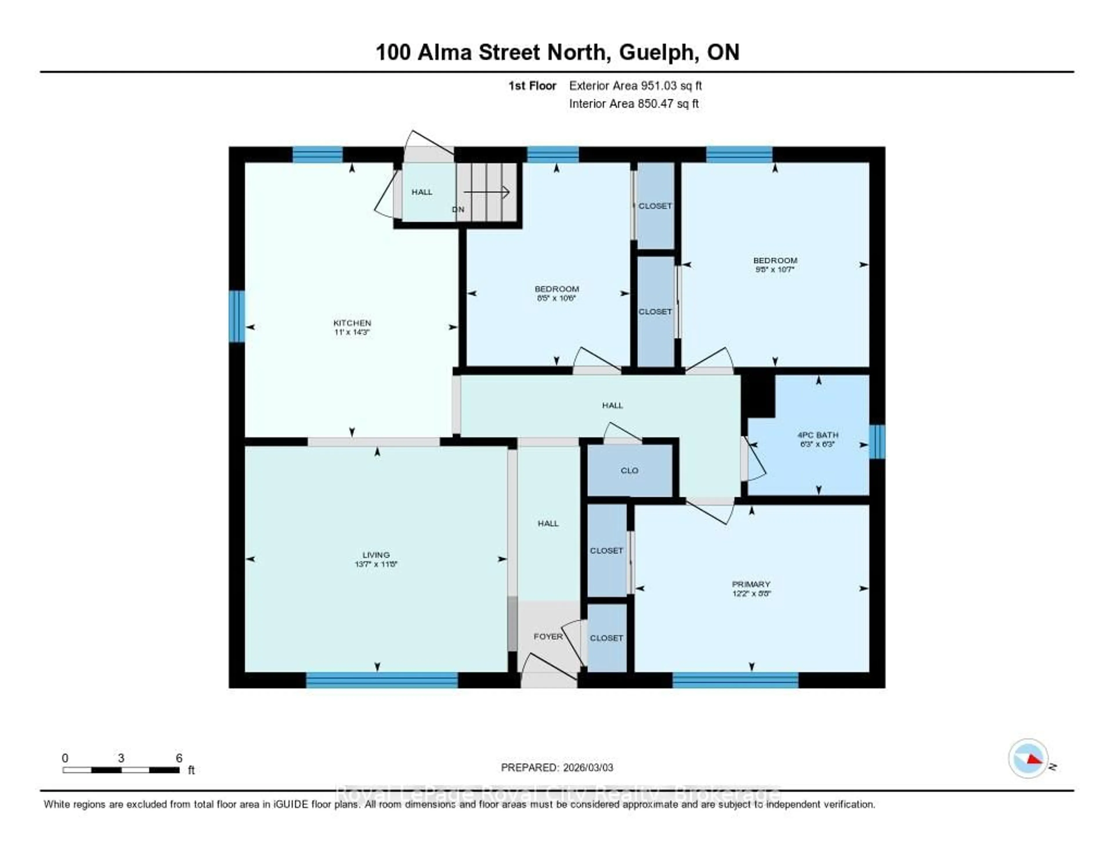 Floor plan for 100 Alma St, Guelph Ontario N1H 5X4