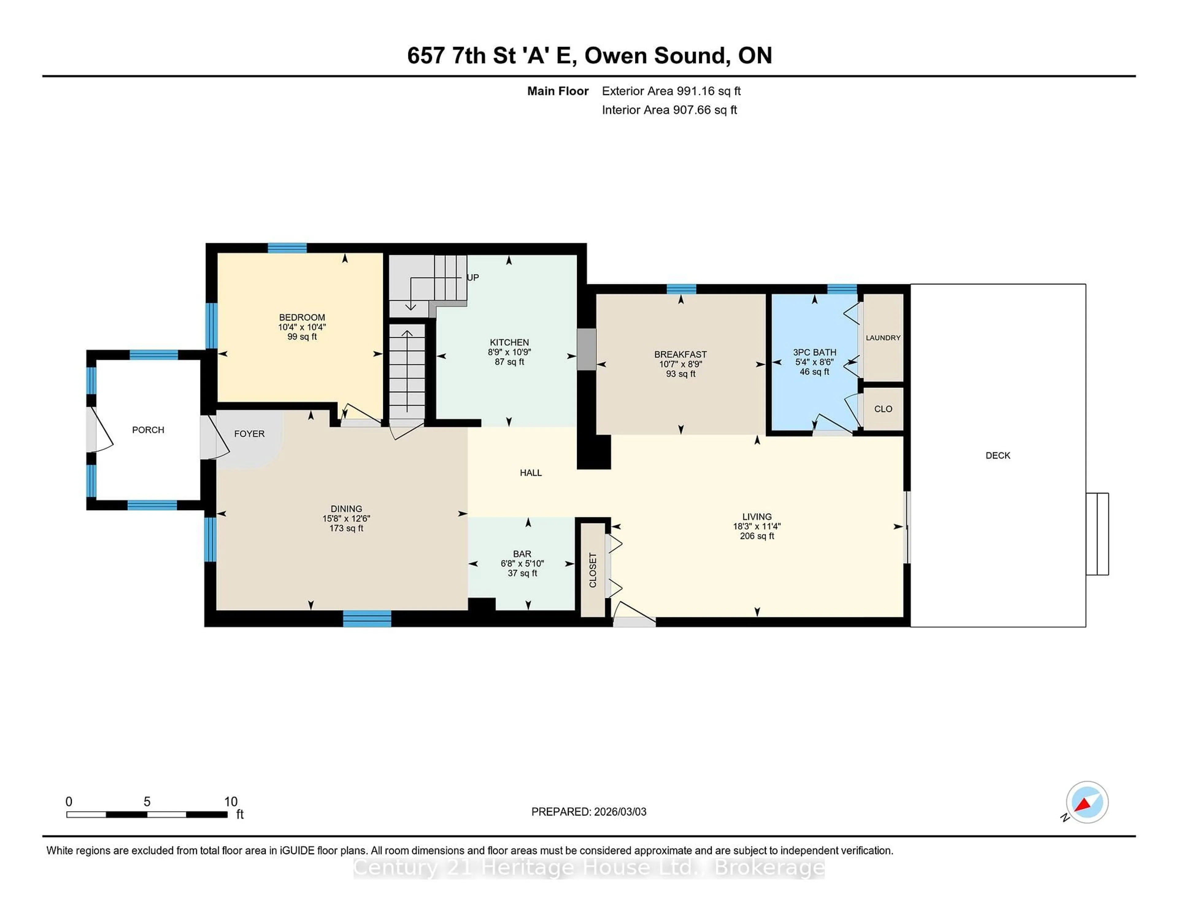 Floor plan for 657 7th A St, Owen Sound Ontario N4K 1K4