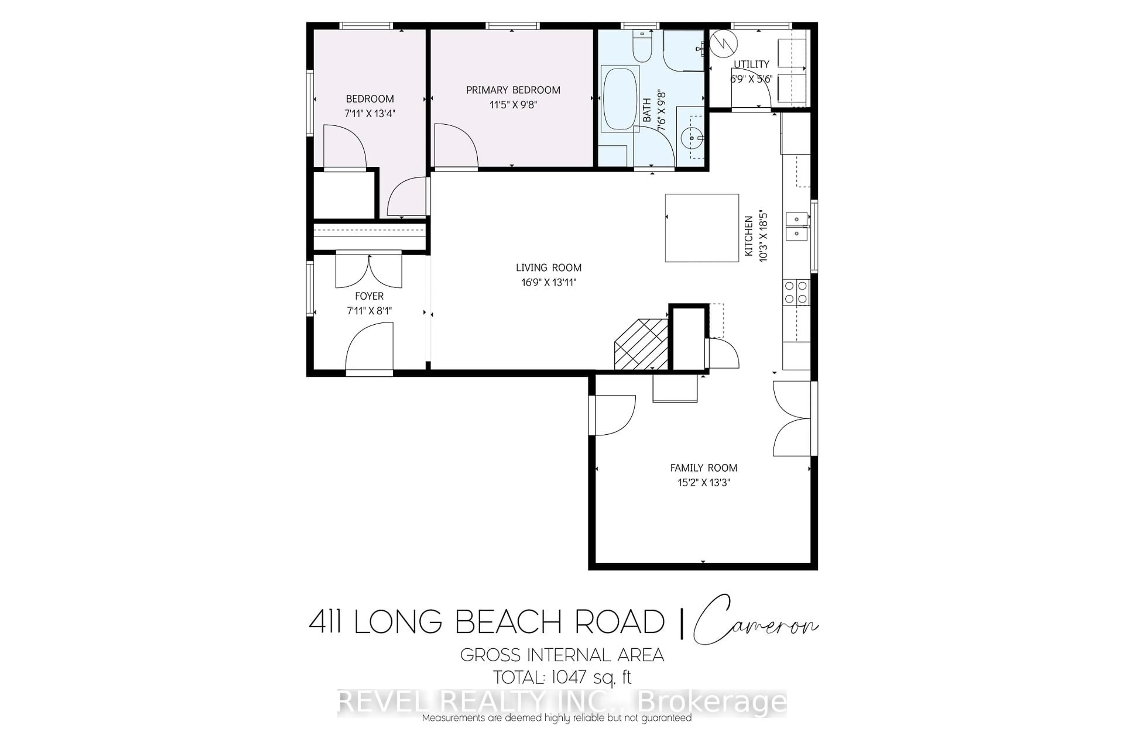 Floor plan for 411 LONG BEACH Rd, Kawartha Lakes Ontario K0M 1G0