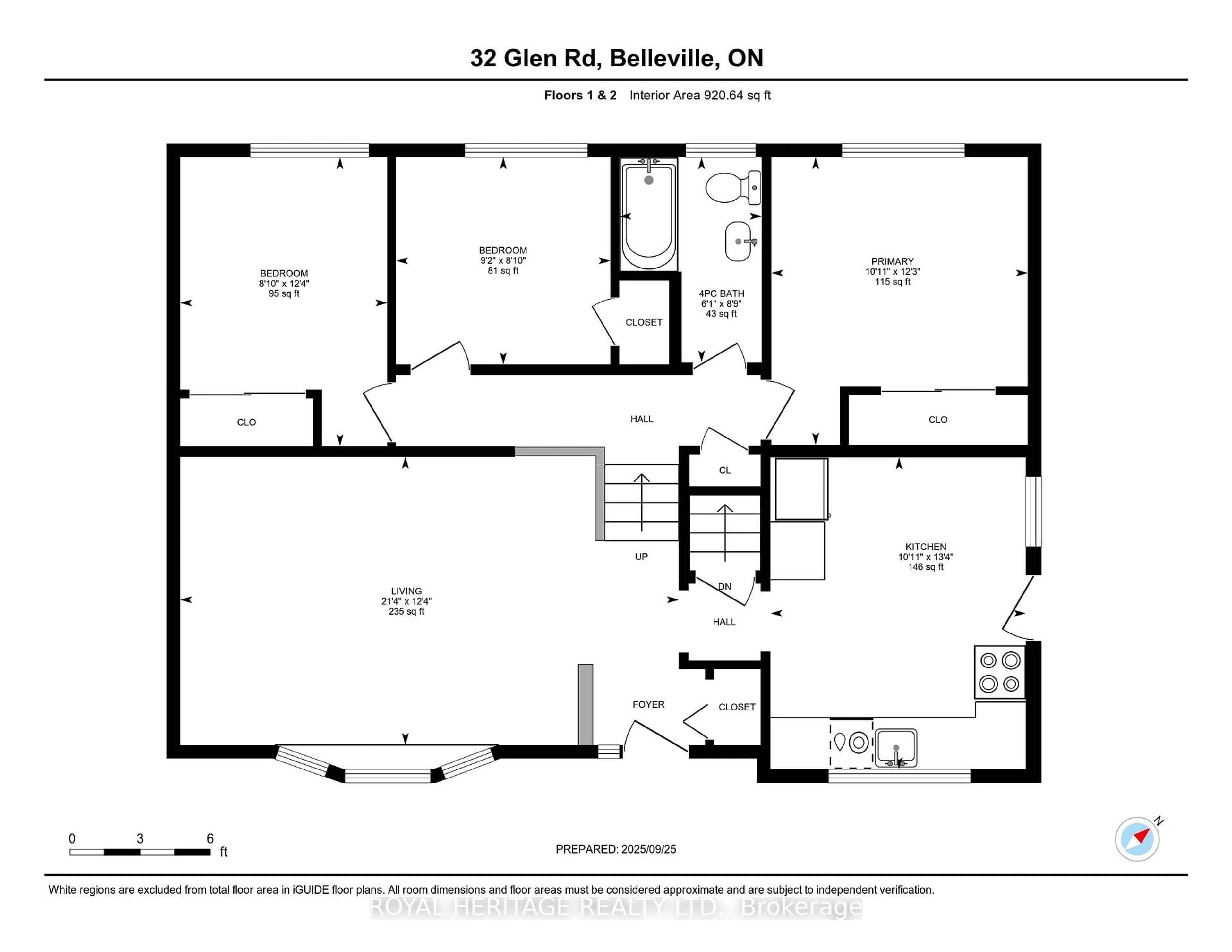 Floor plan for 32 Glen Rd, Belleville Ontario K8P 4G1